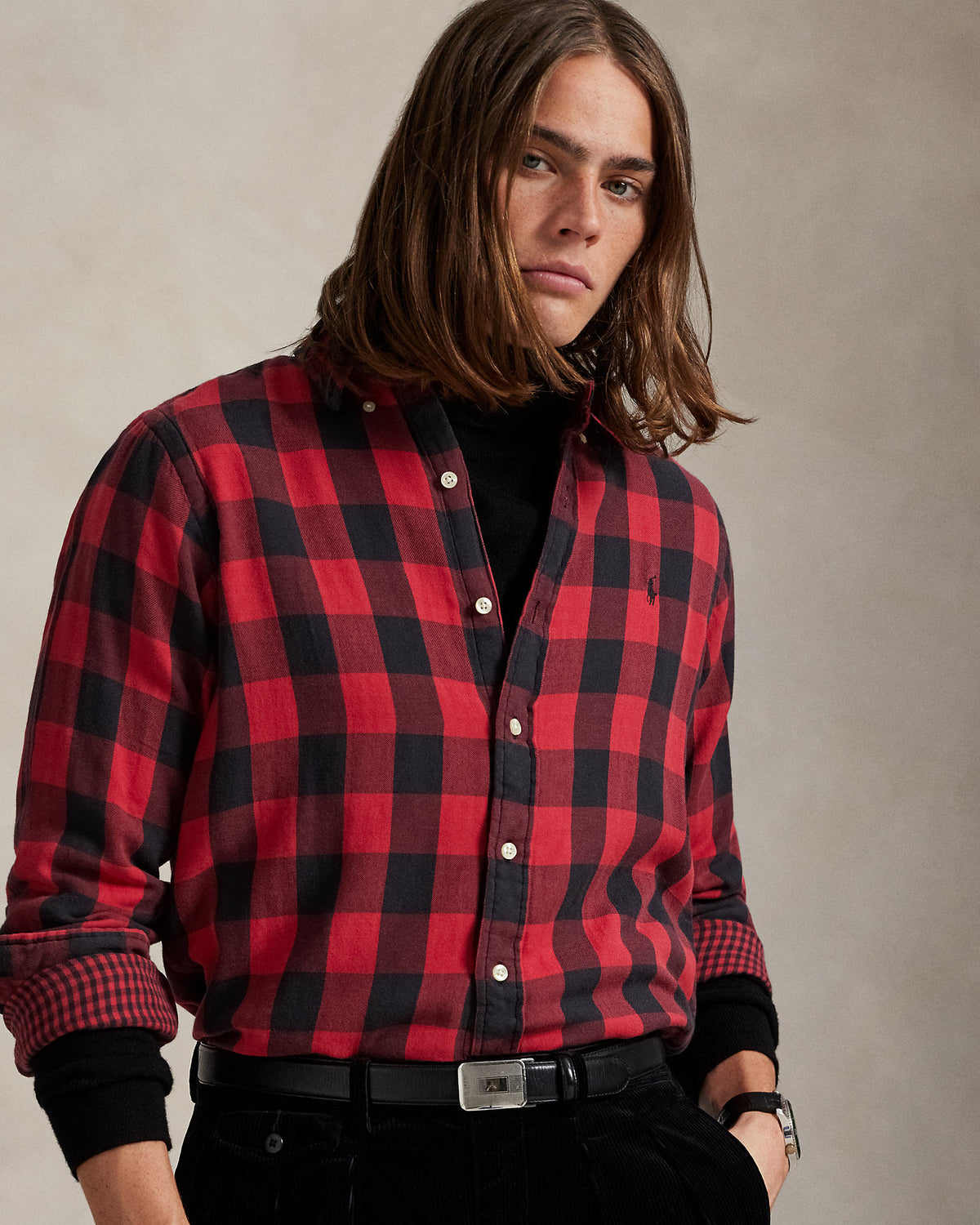 Ralph Lauren Classic Fit Plaid DoubleFaced Shirt