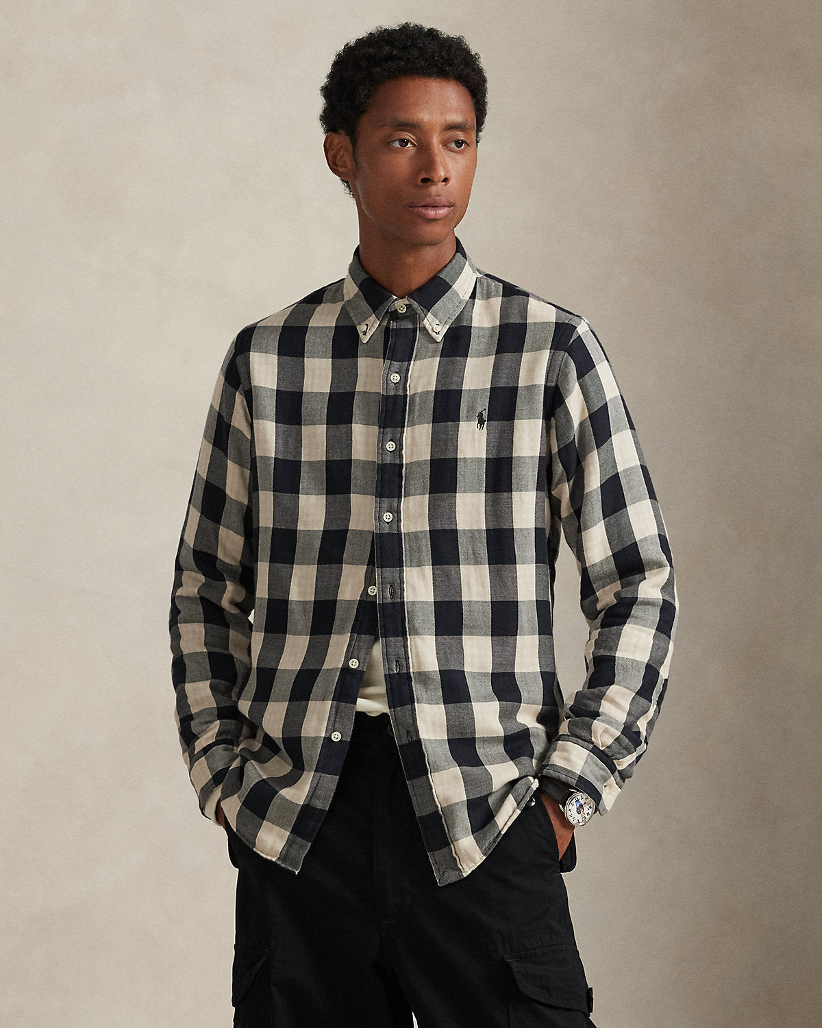 Ralph Lauren Classic Fit Plaid DoubleFaced Shirt