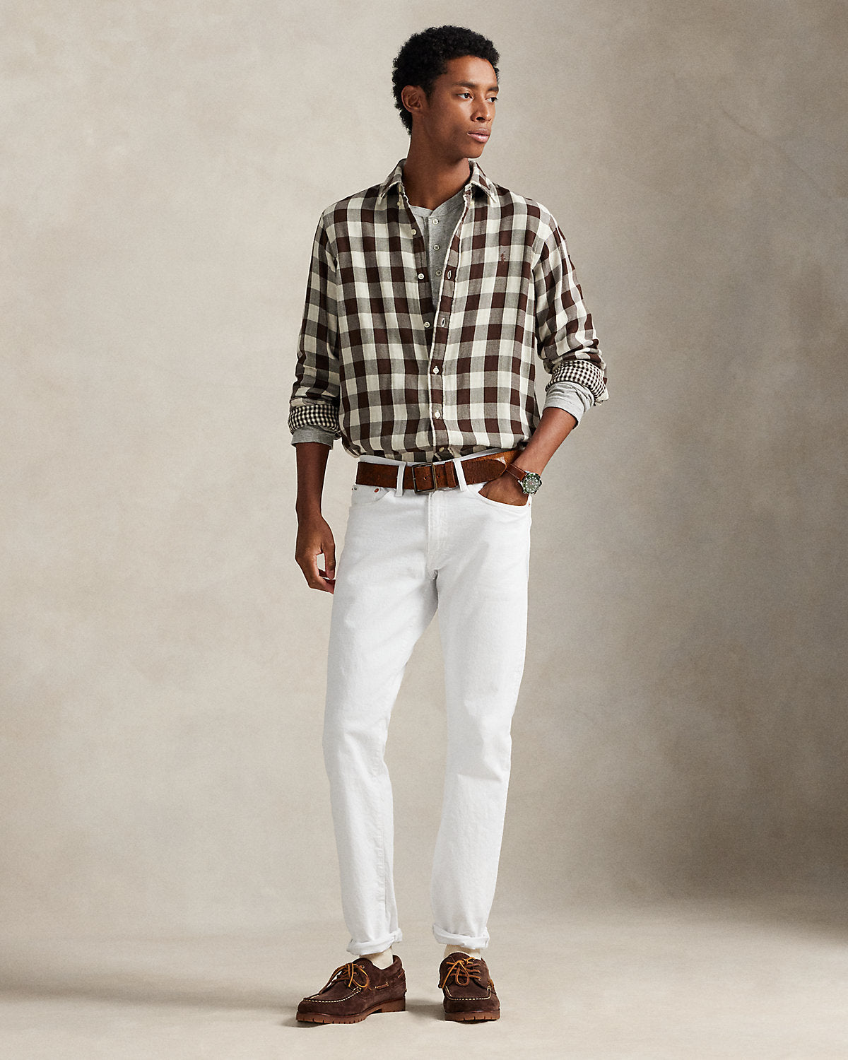 Ralph Lauren Classic Fit Plaid DoubleFaced Shirt