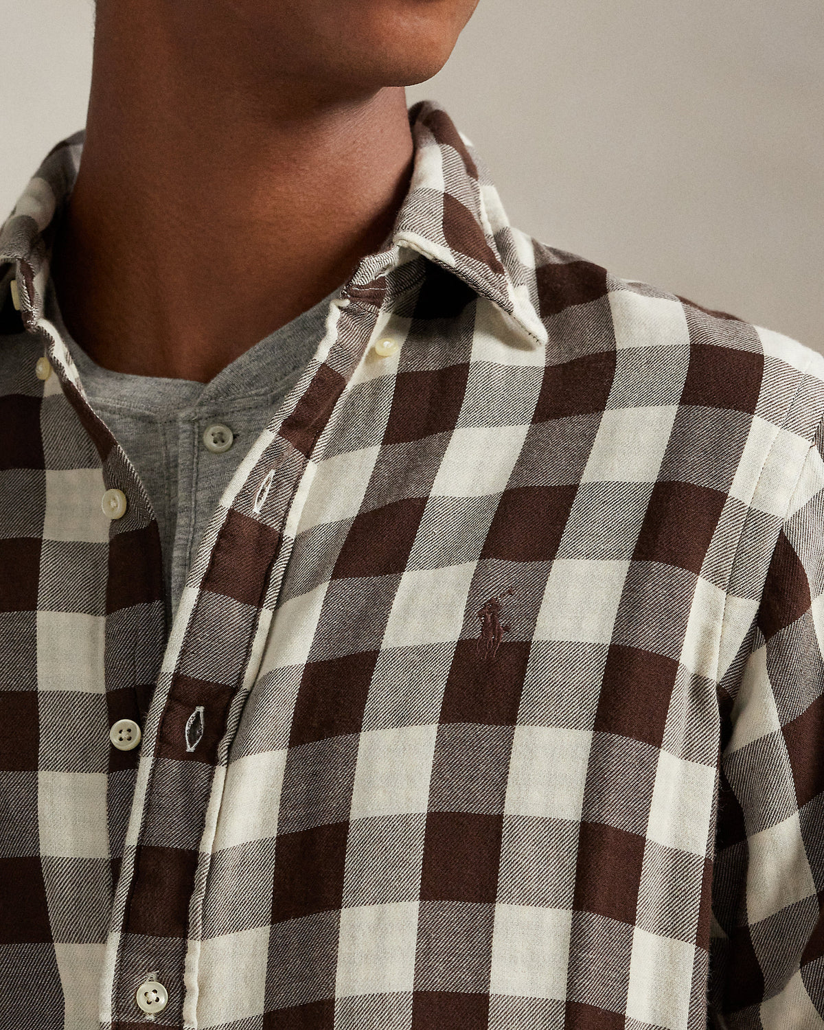 Ralph Lauren Classic Fit Plaid DoubleFaced Shirt