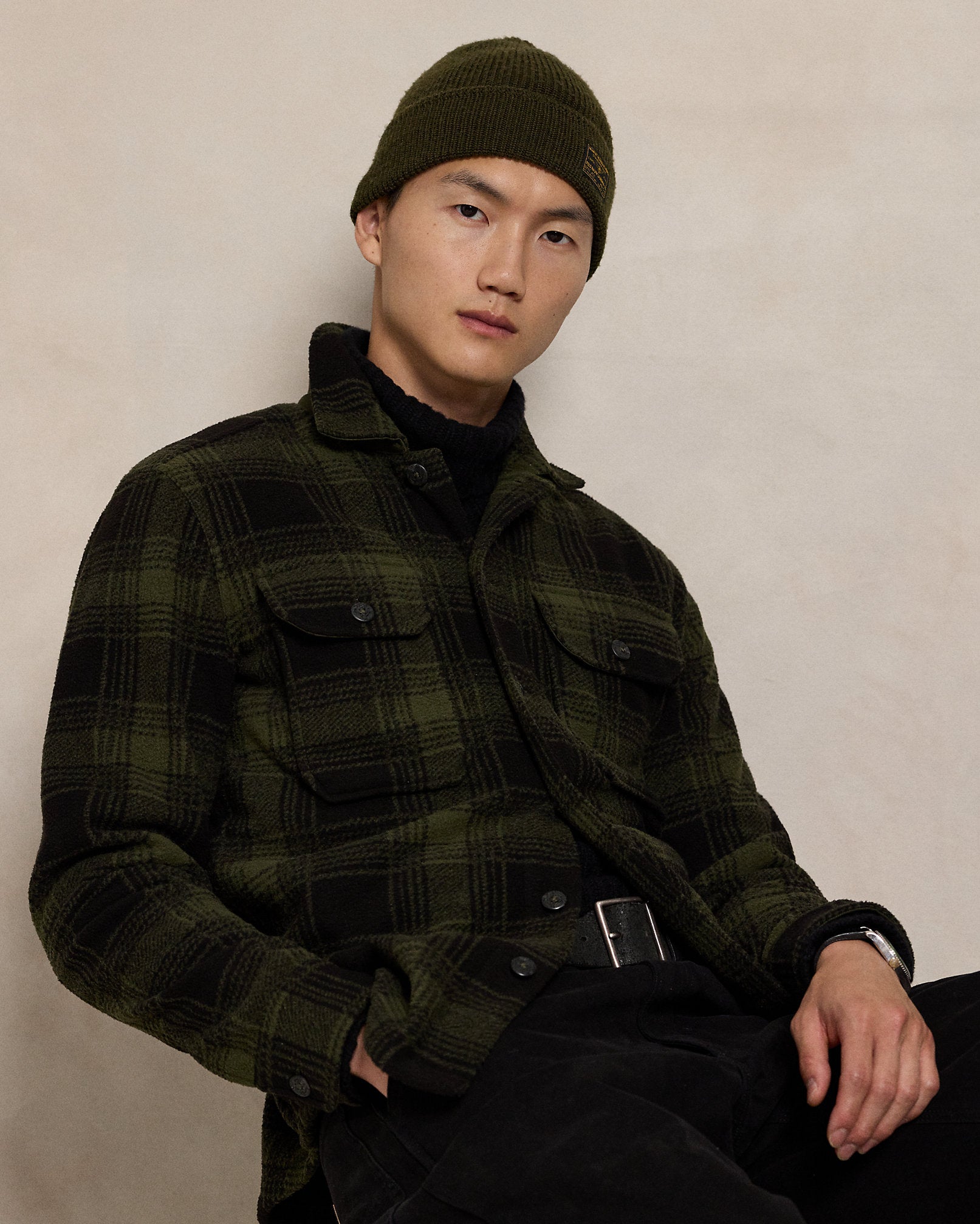 Ralph Lauren Plaid Pile Fleece Shirt Jacket