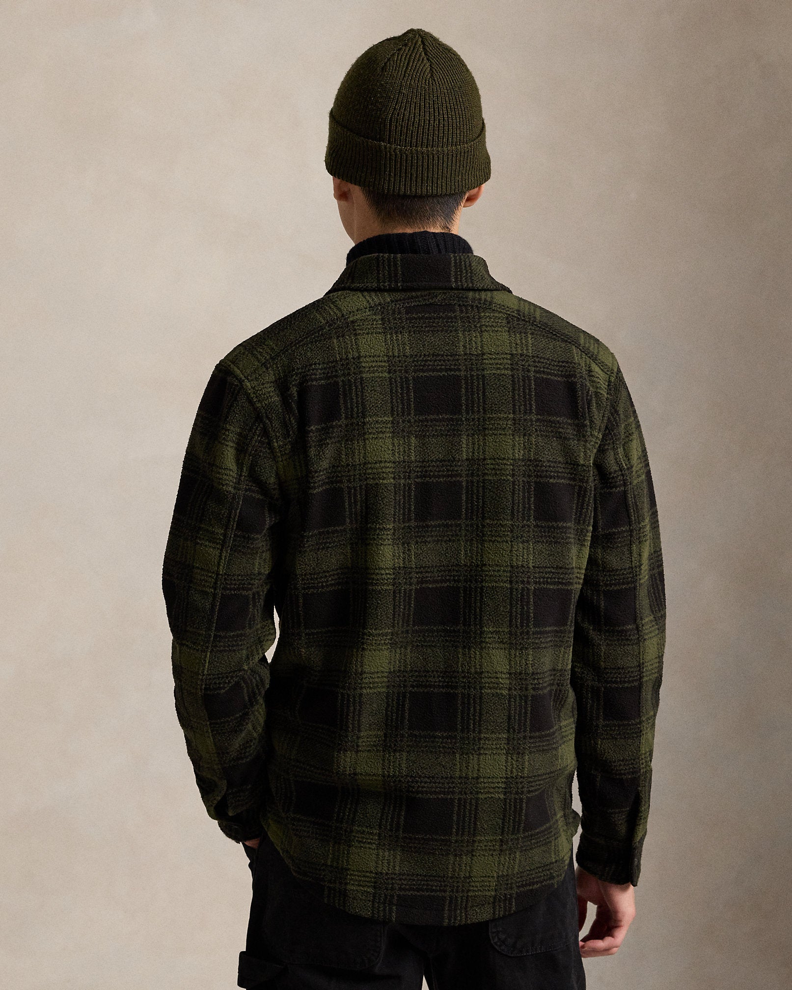 Ralph Lauren Plaid Pile Fleece Shirt Jacket