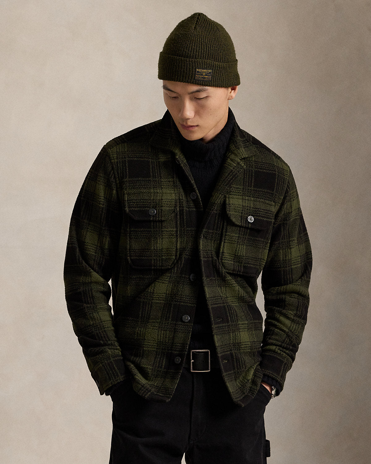 Ralph Lauren Plaid Pile Fleece Shirt Jacket