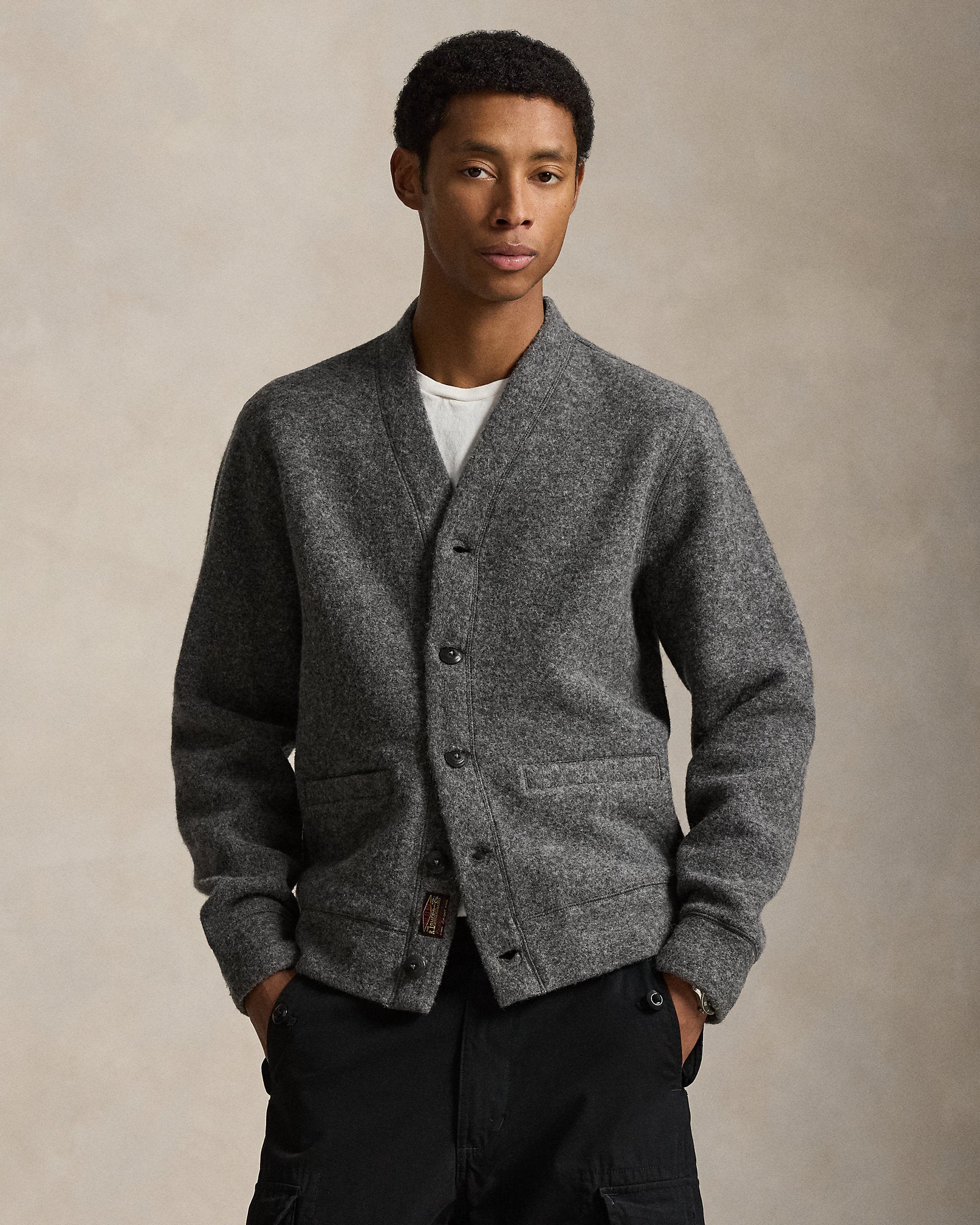 Ralph Lauren Felted WoolBlend Cardigan