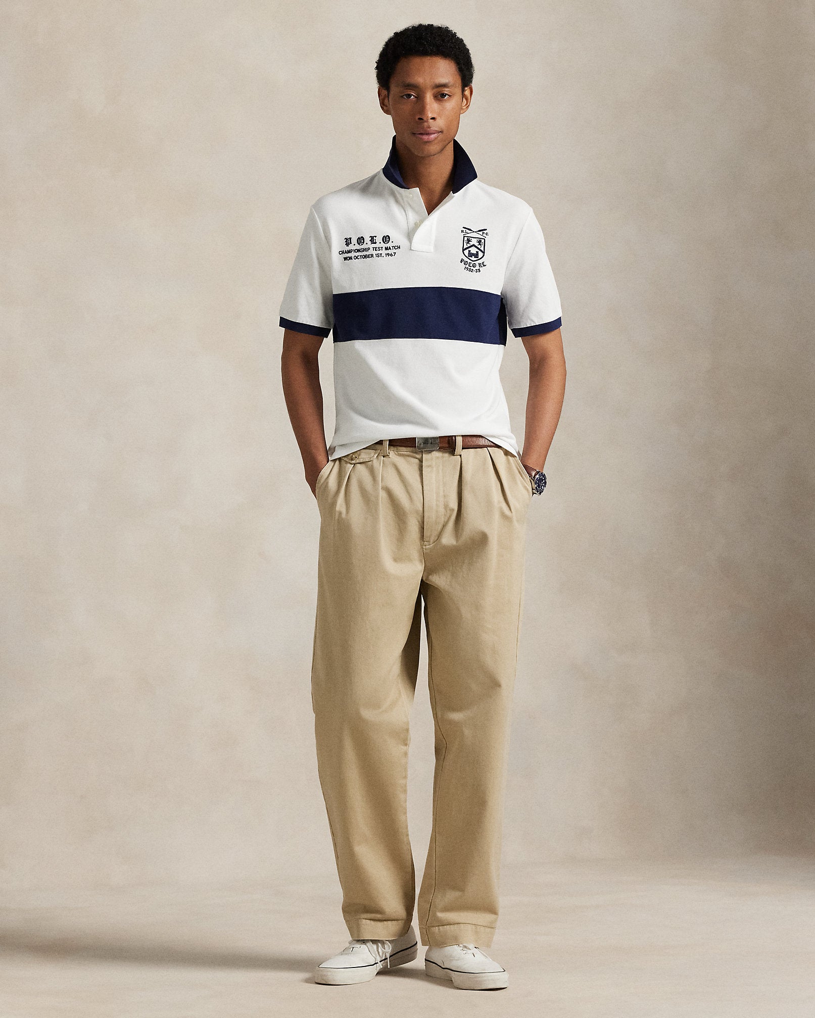 Ralph Lauren Classic Fit Mesh Graphic Polo Shirt