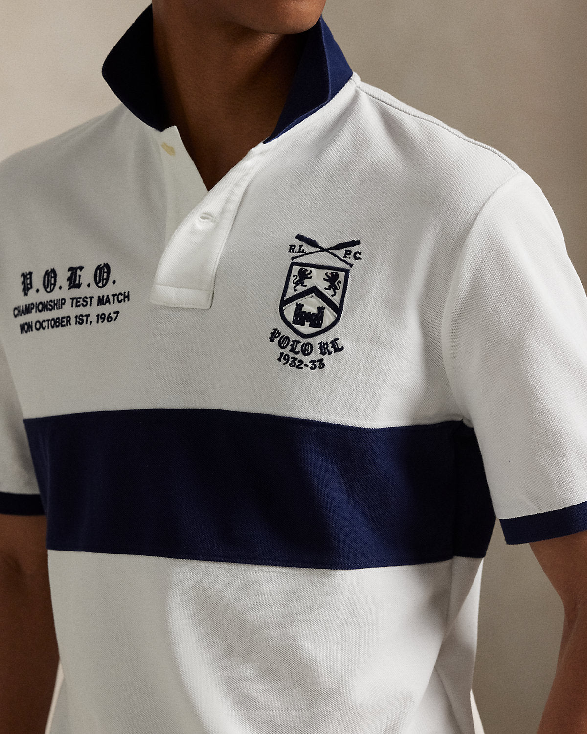 Ralph Lauren Classic Fit Mesh Graphic Polo Shirt