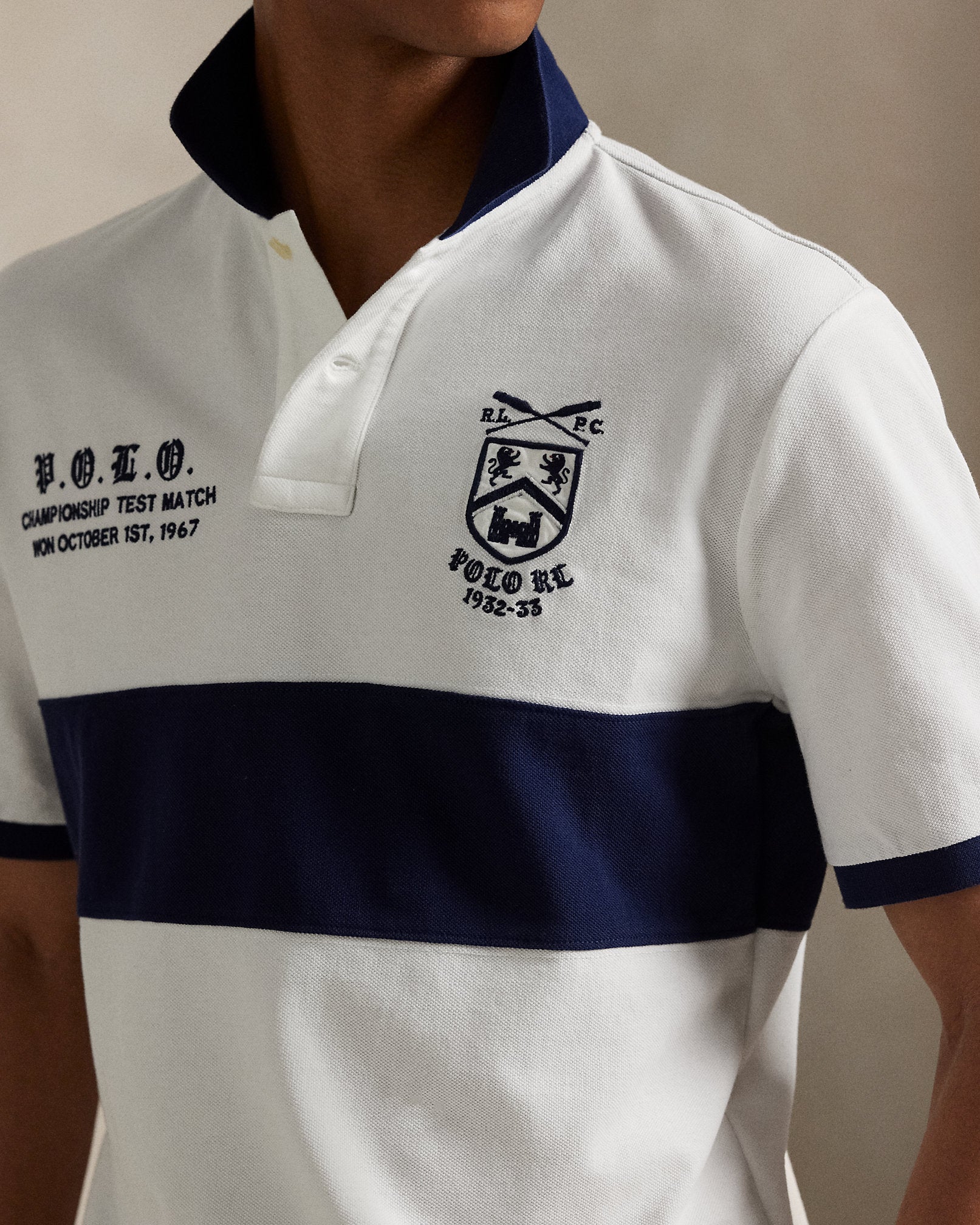 Ralph Lauren Classic Fit Mesh Graphic Polo Shirt