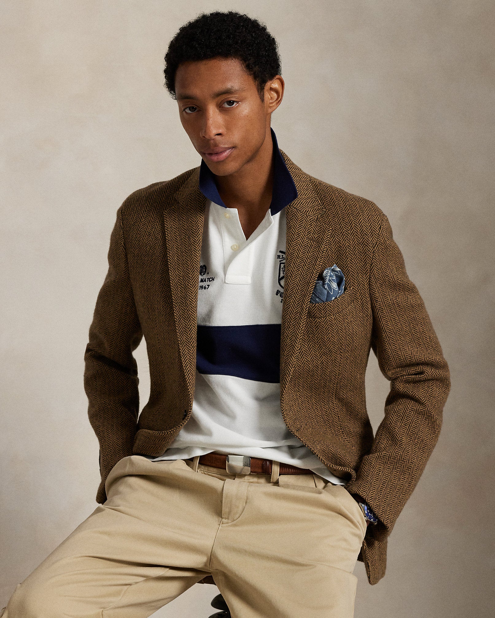 Ralph Lauren Classic Fit Mesh Graphic Polo Shirt