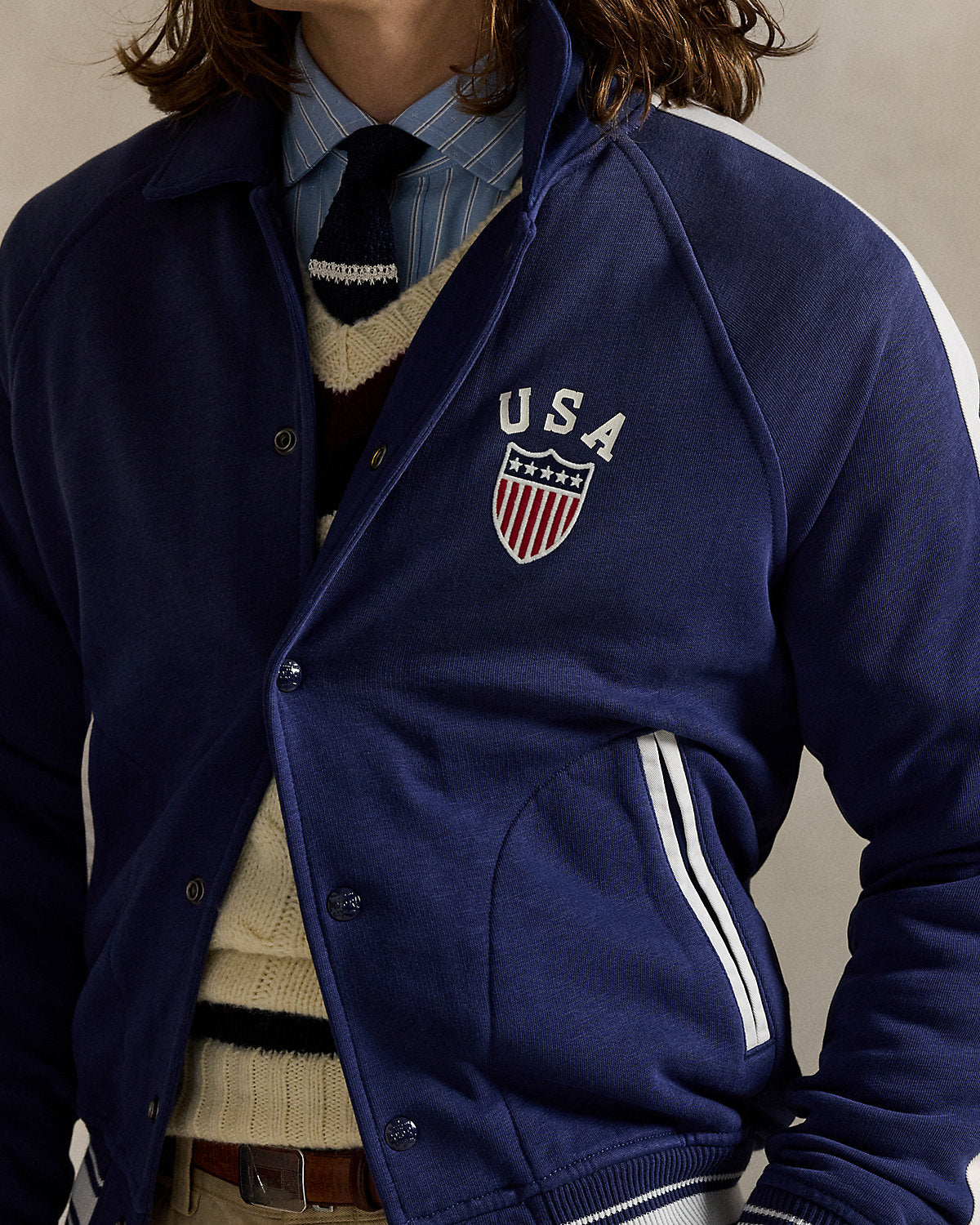 Ralph Lauren Fleece Graphic Jacket