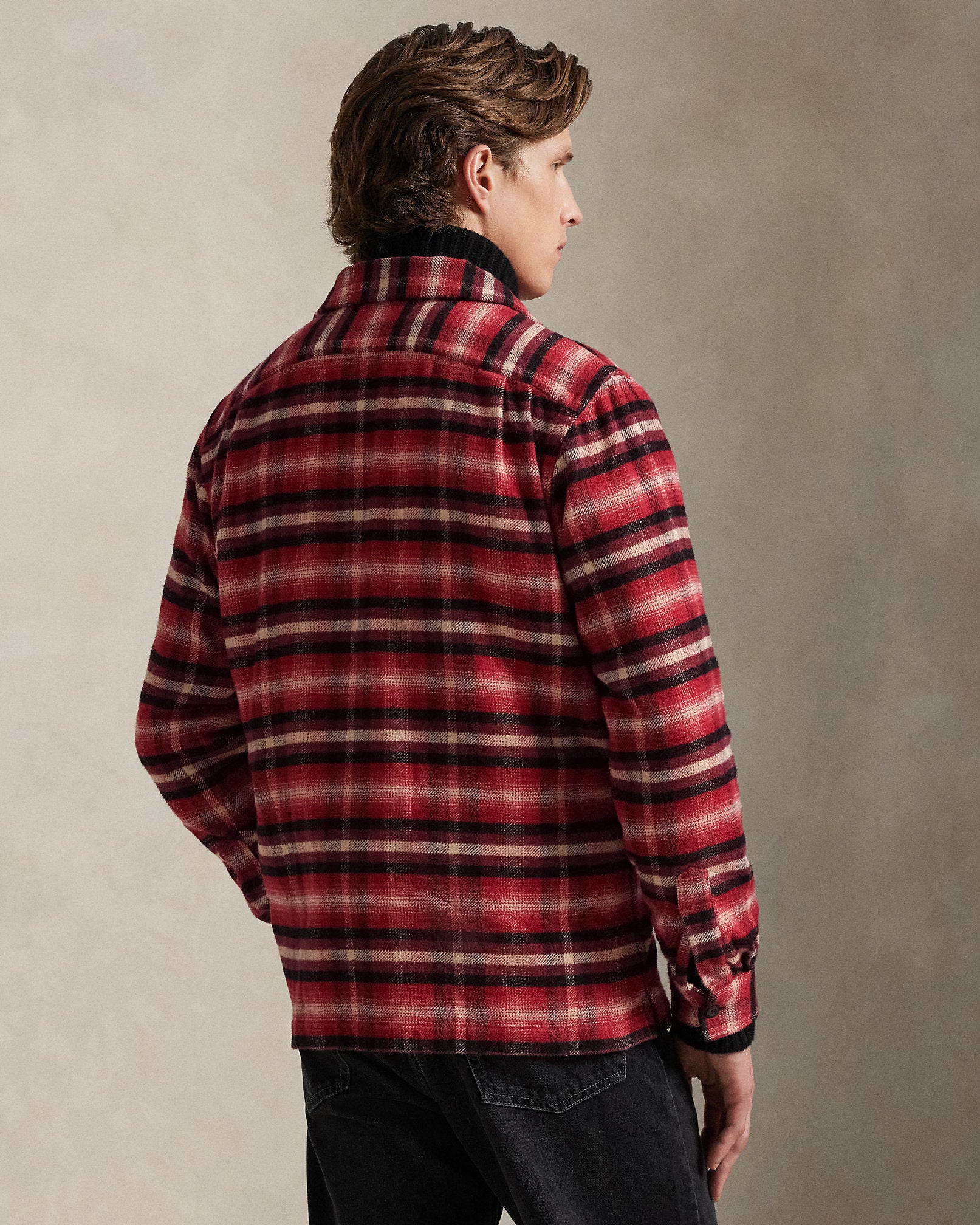 Ralph Lauren Classic Fit Plaid Flannel Camp Shirt