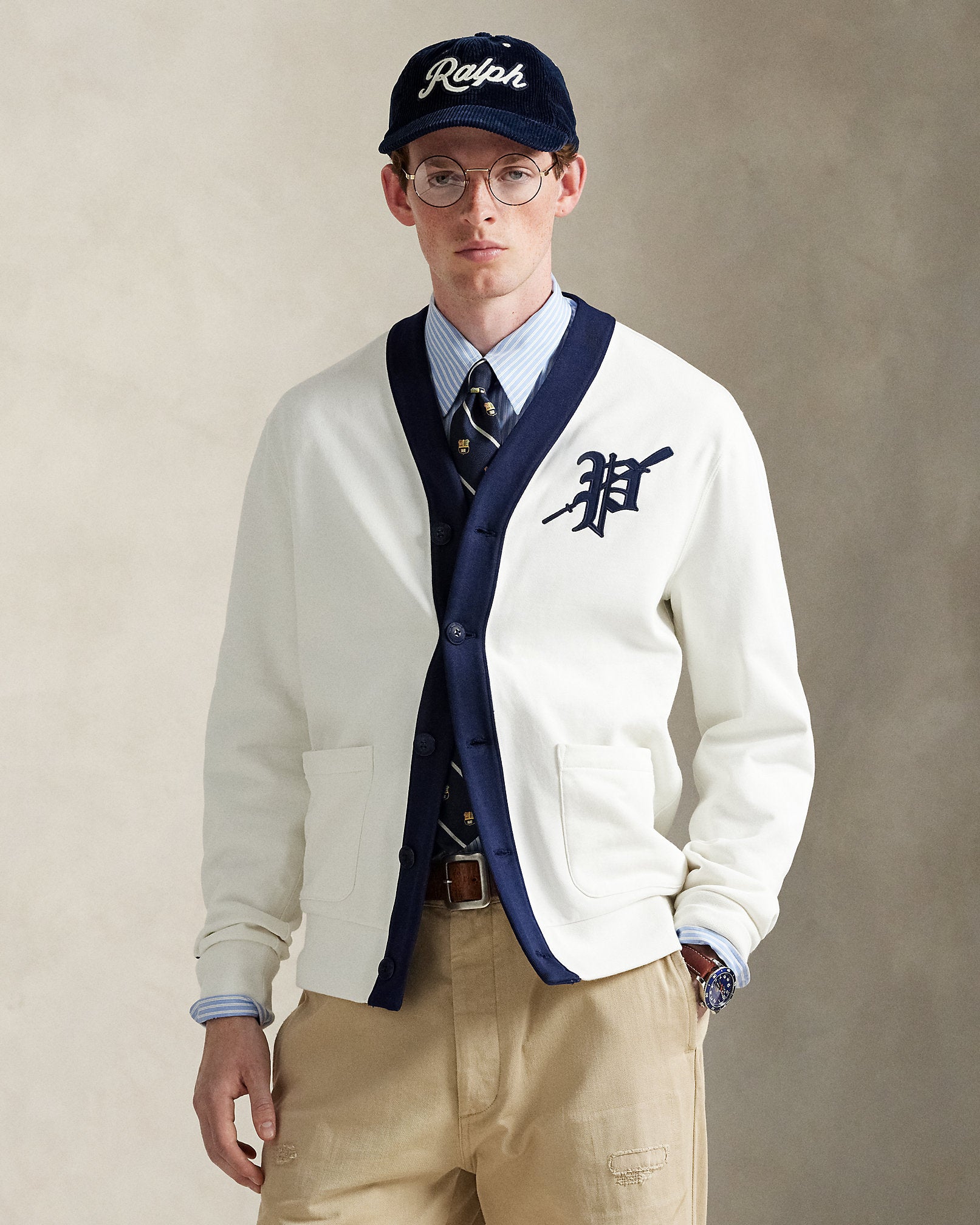 Ralph Lauren Fleece Graphic Cardigan
