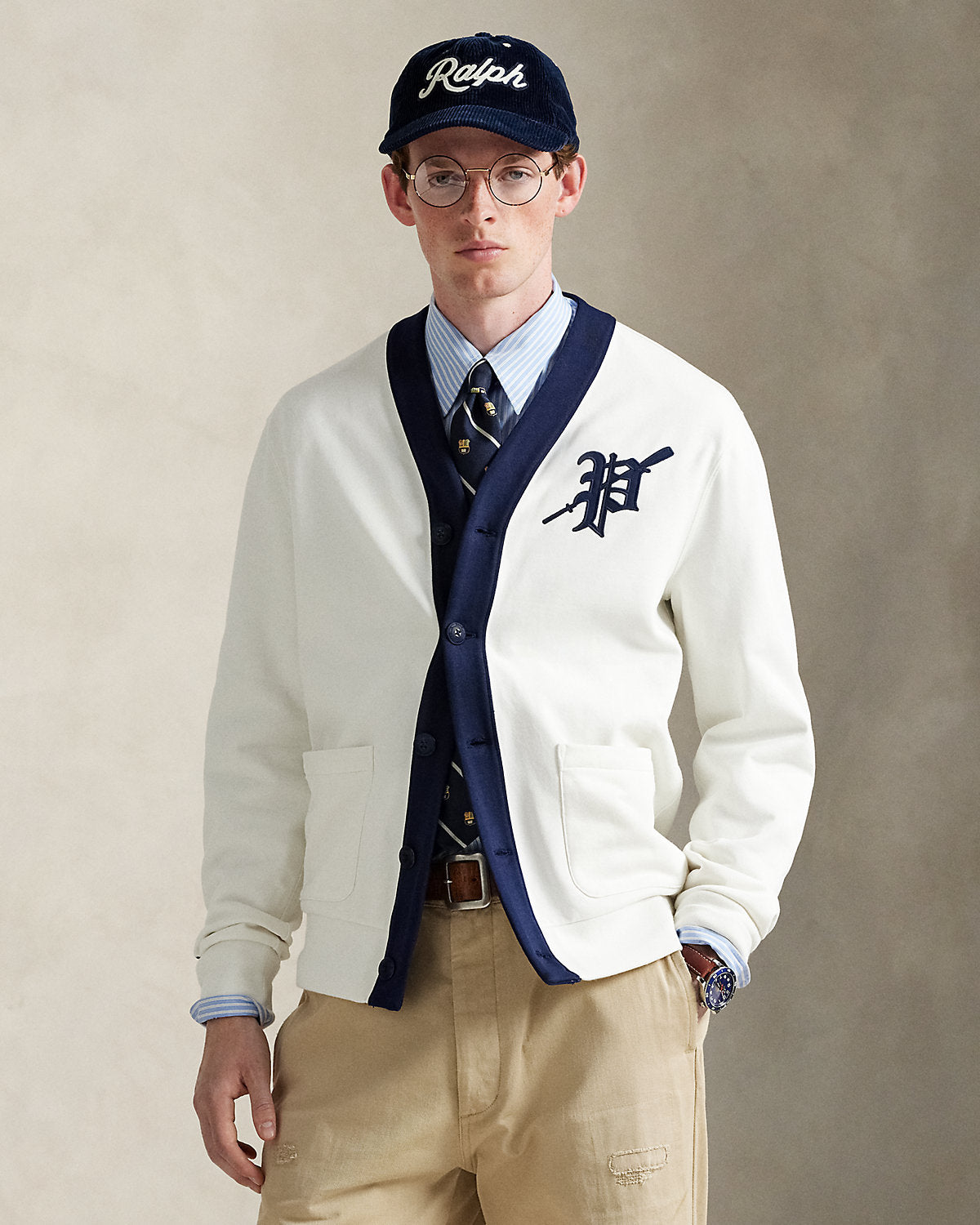Ralph Lauren Fleece Graphic Cardigan