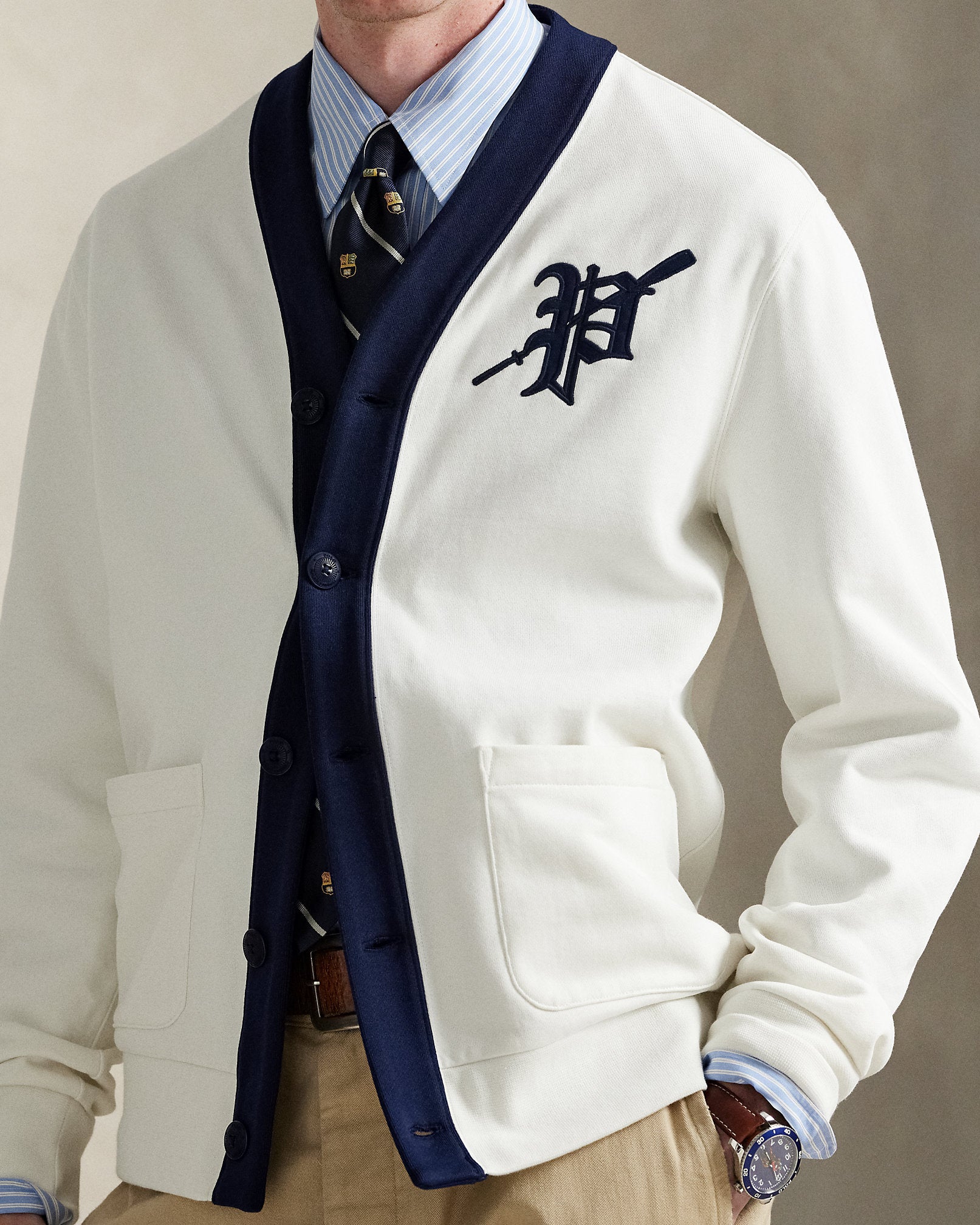 Ralph Lauren Fleece Graphic Cardigan