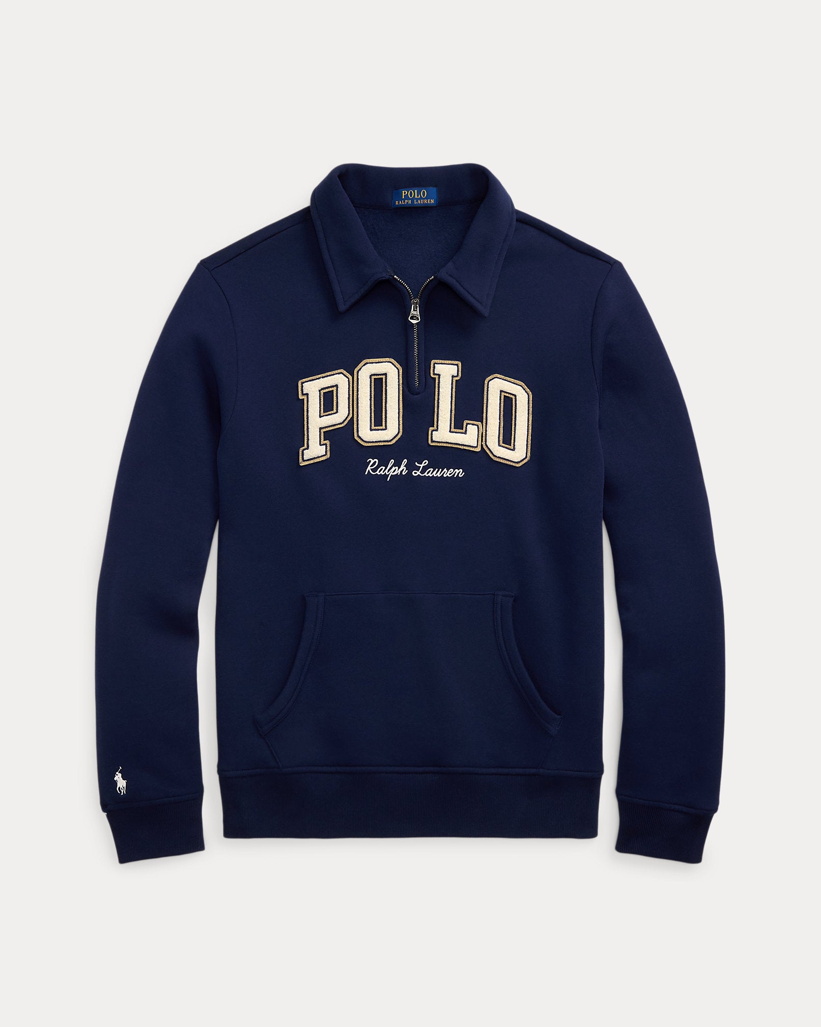 Ralph Lauren Logo Fleece QuarterZip Sweatshirt