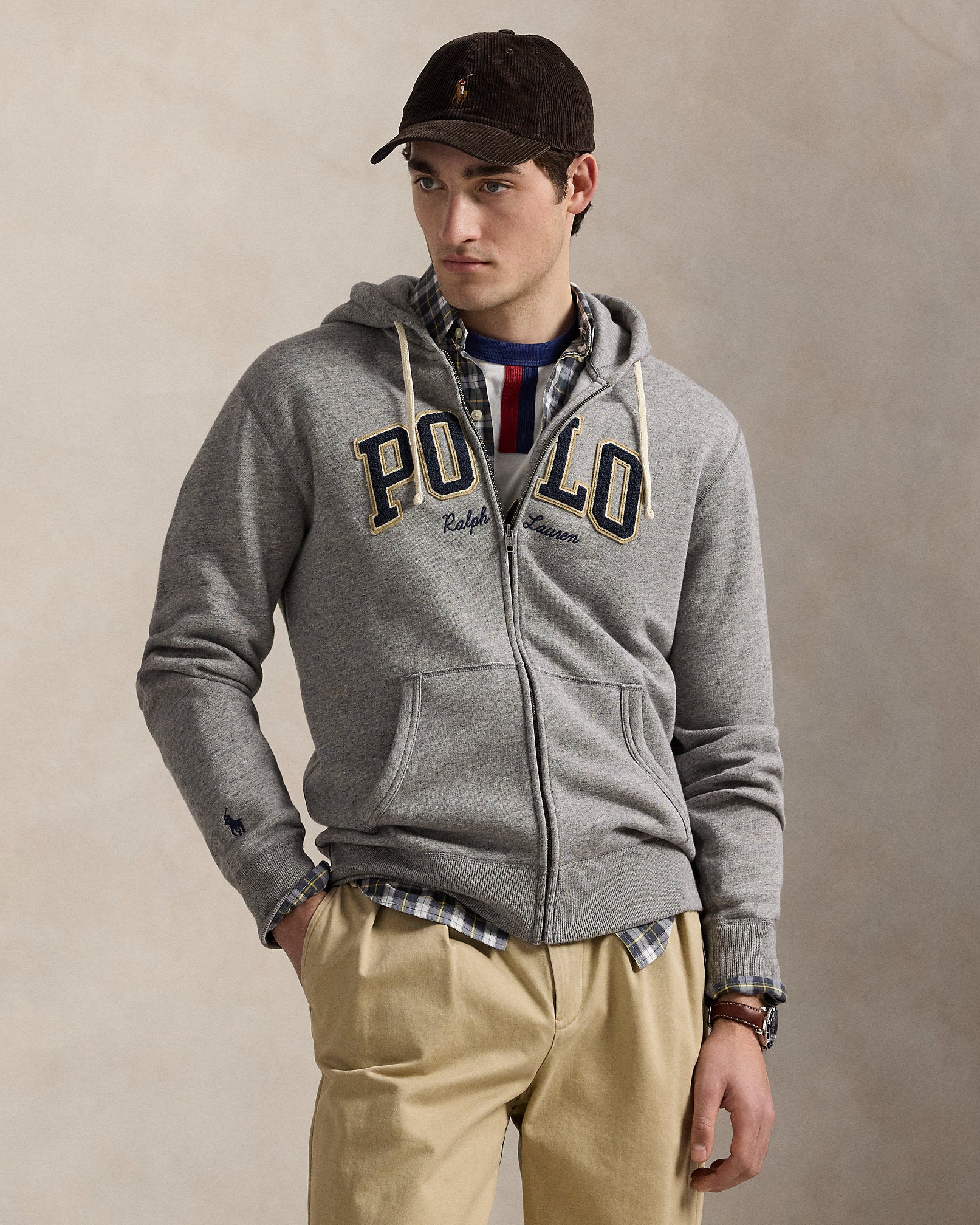 Ralph Lauren Logo Fleece FullZip Hoodie