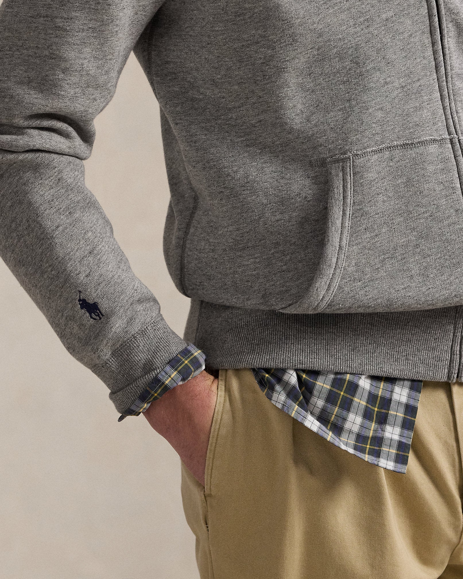 Ralph Lauren Logo Fleece FullZip Hoodie