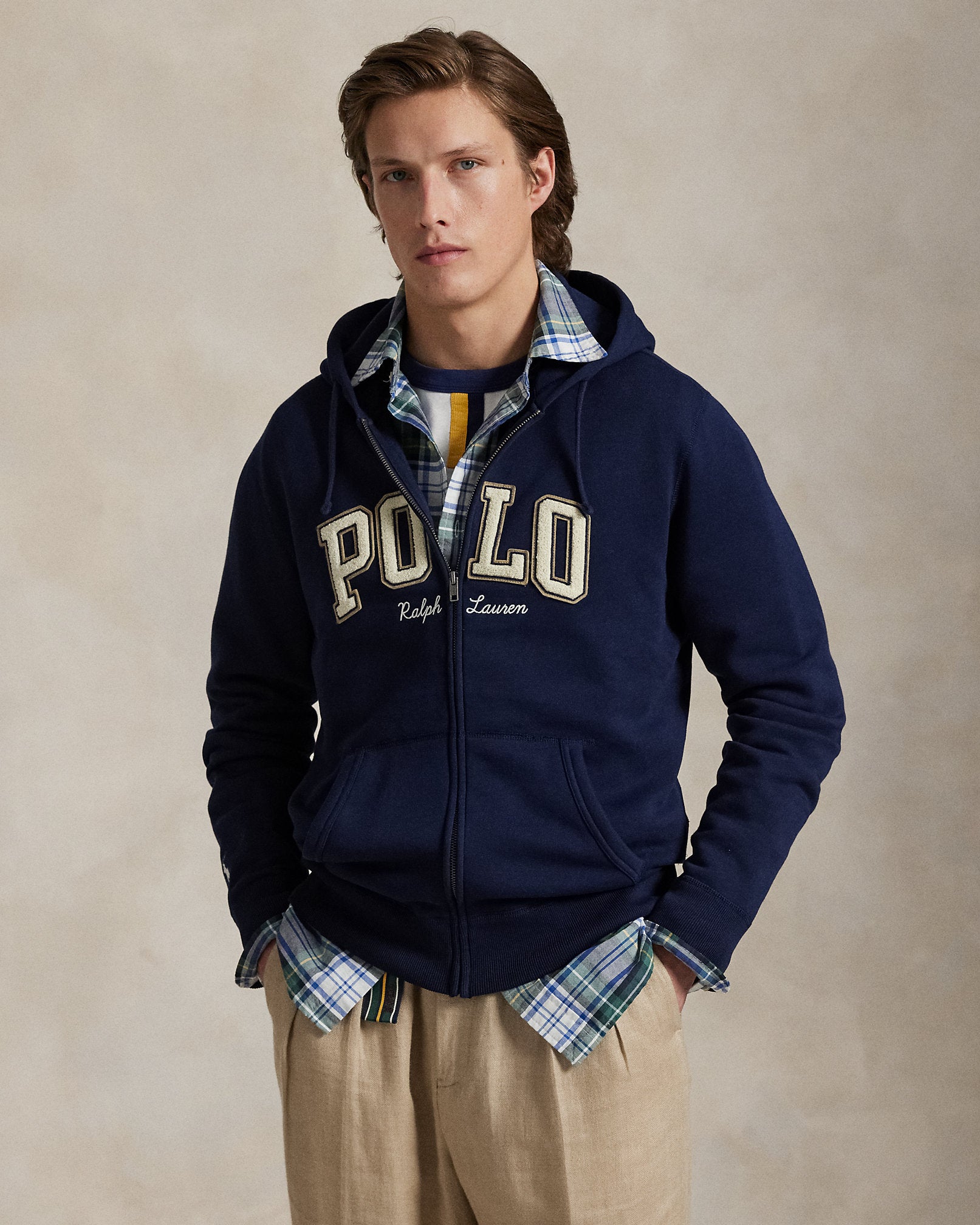 Ralph Lauren Logo Fleece FullZip Hoodie
