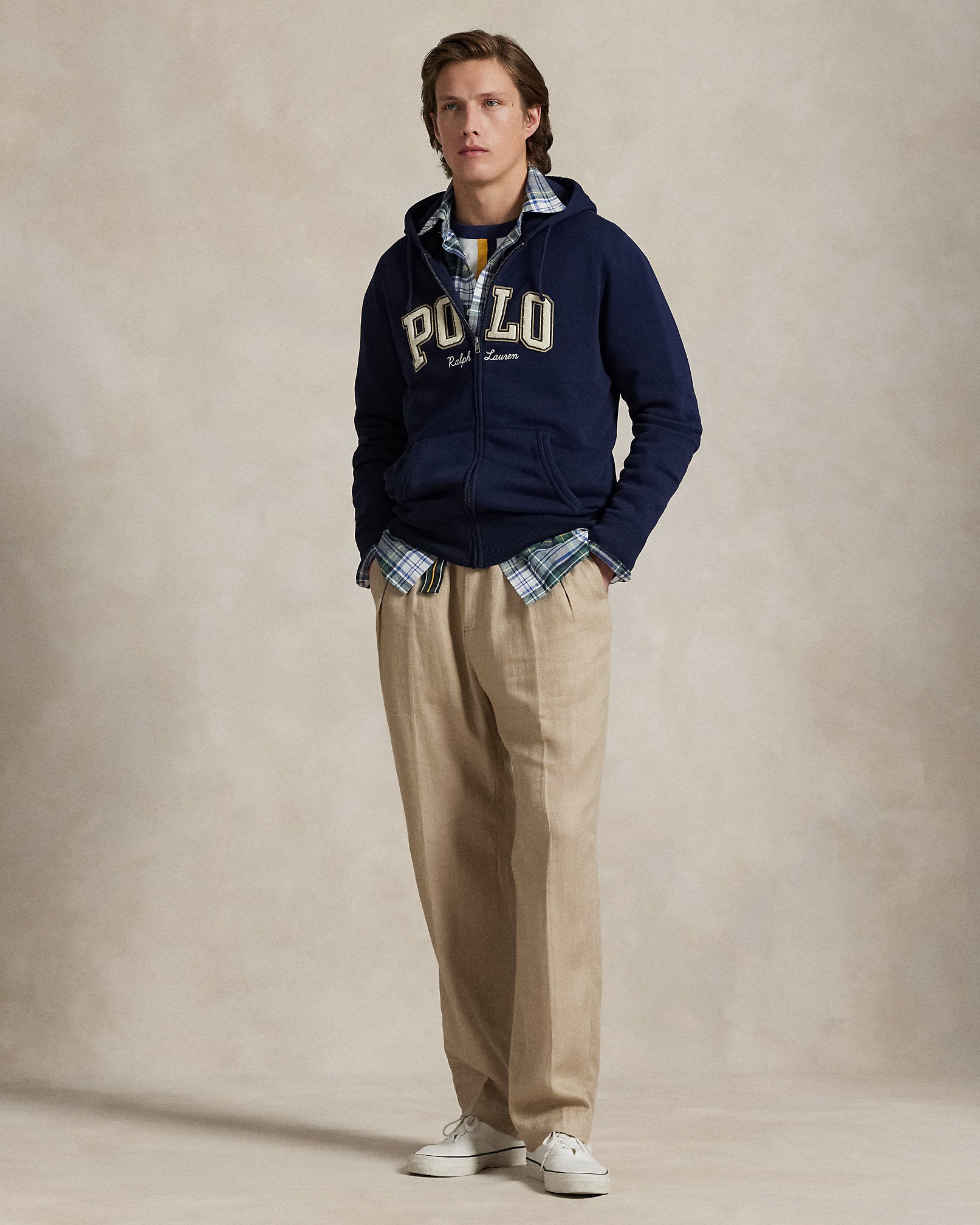 Ralph Lauren Logo Fleece FullZip Hoodie