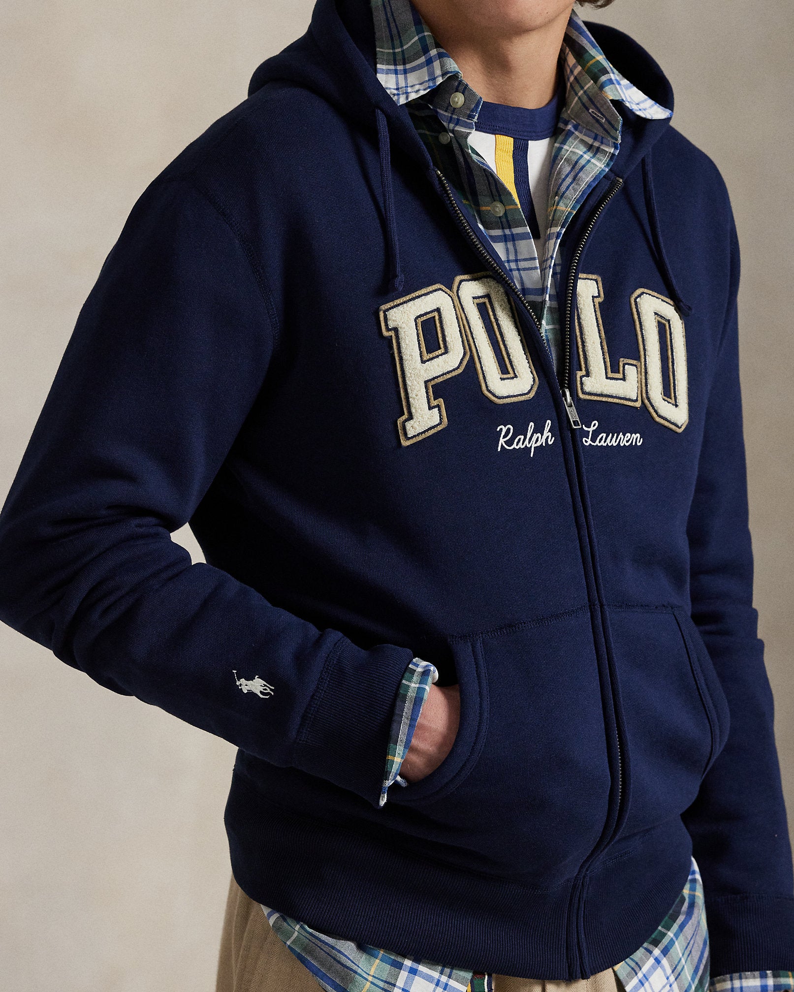 Ralph Lauren Logo Fleece FullZip Hoodie