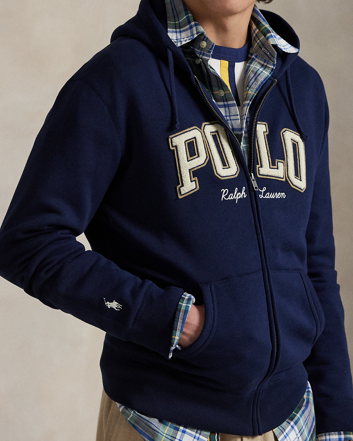 Ralph Lauren Logo Fleece FullZip Hoodie