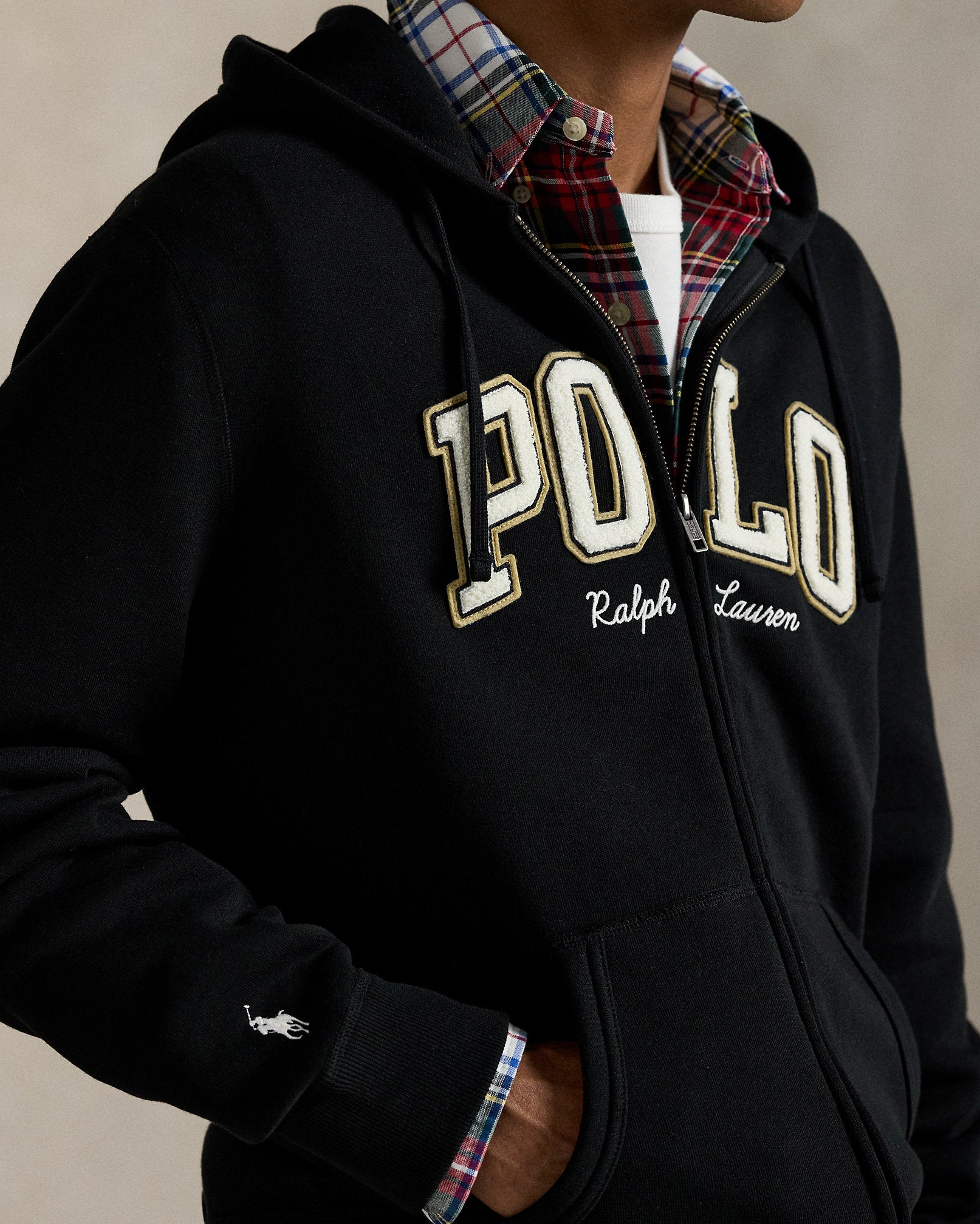 Ralph Lauren Logo Fleece FullZip Hoodie