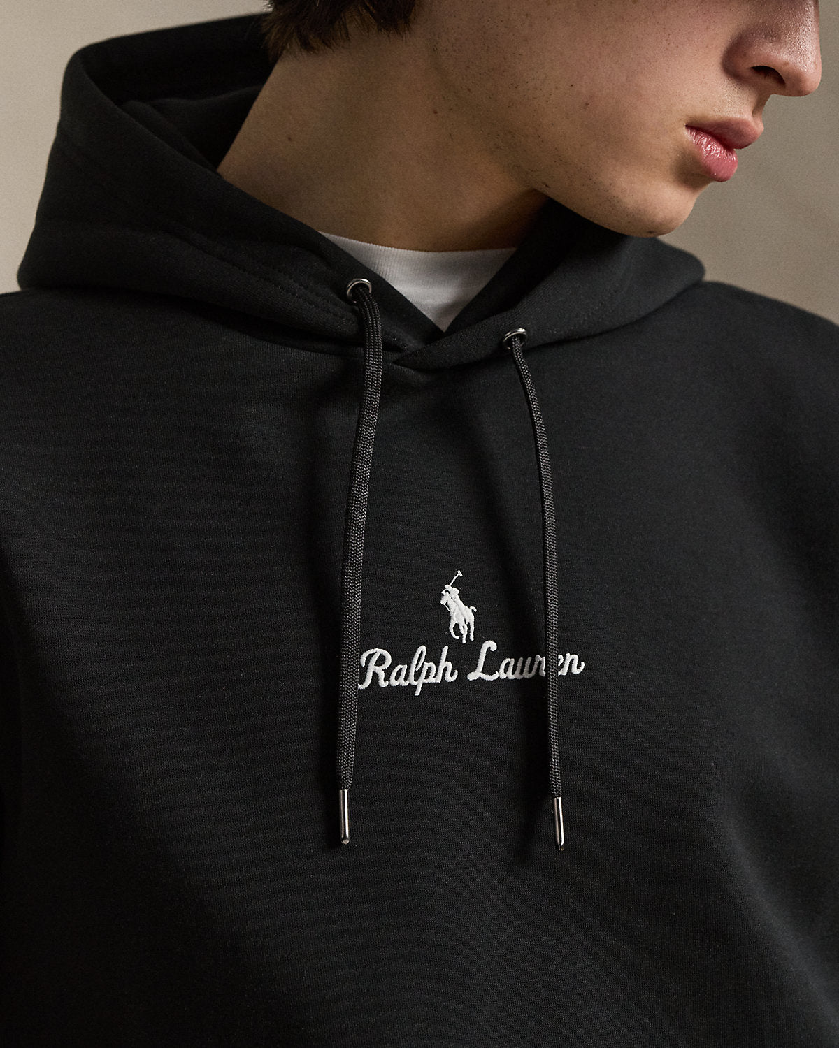 Ralph Lauren Logo DoubleKnit Hoodie