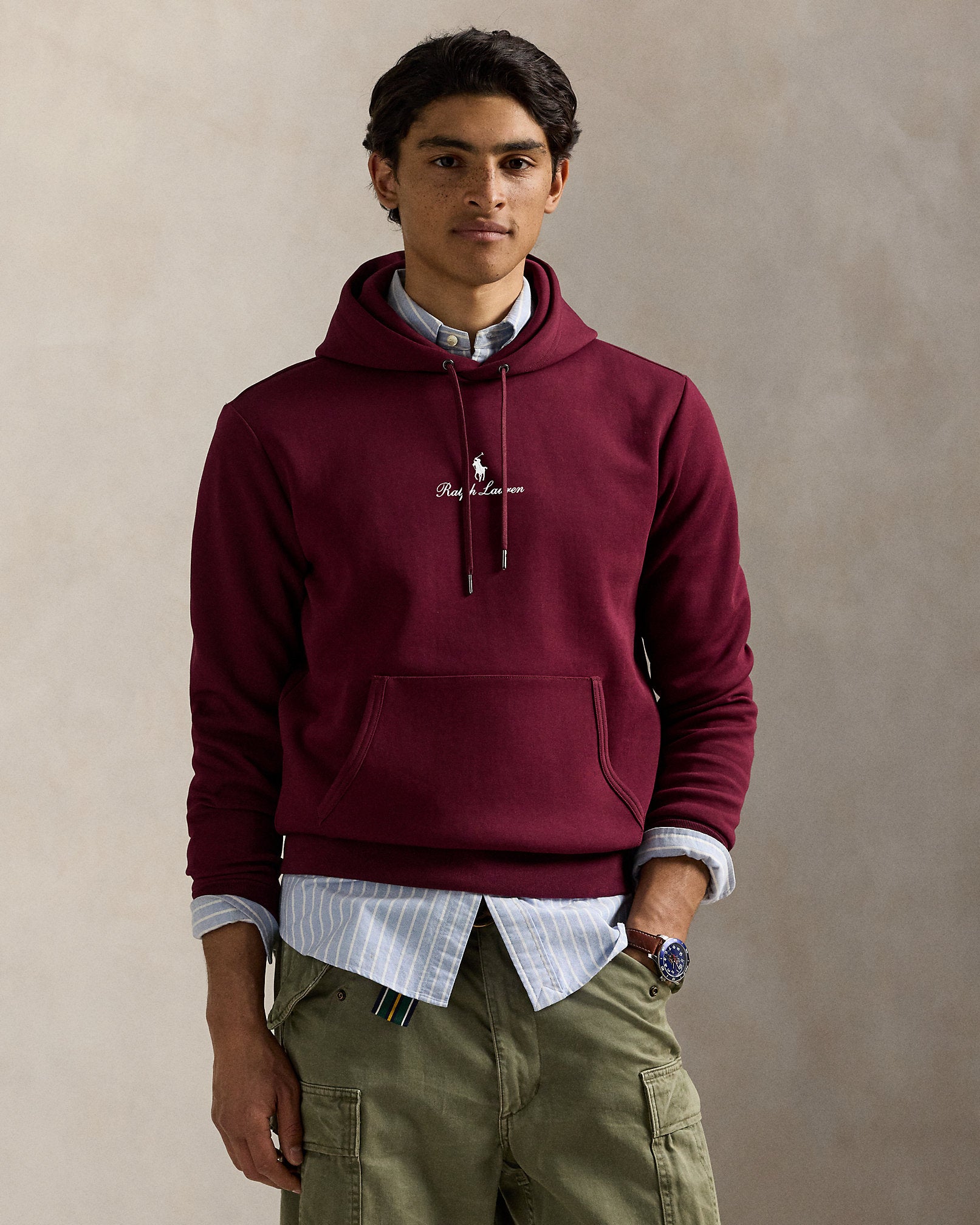 Ralph Lauren Logo DoubleKnit Hoodie