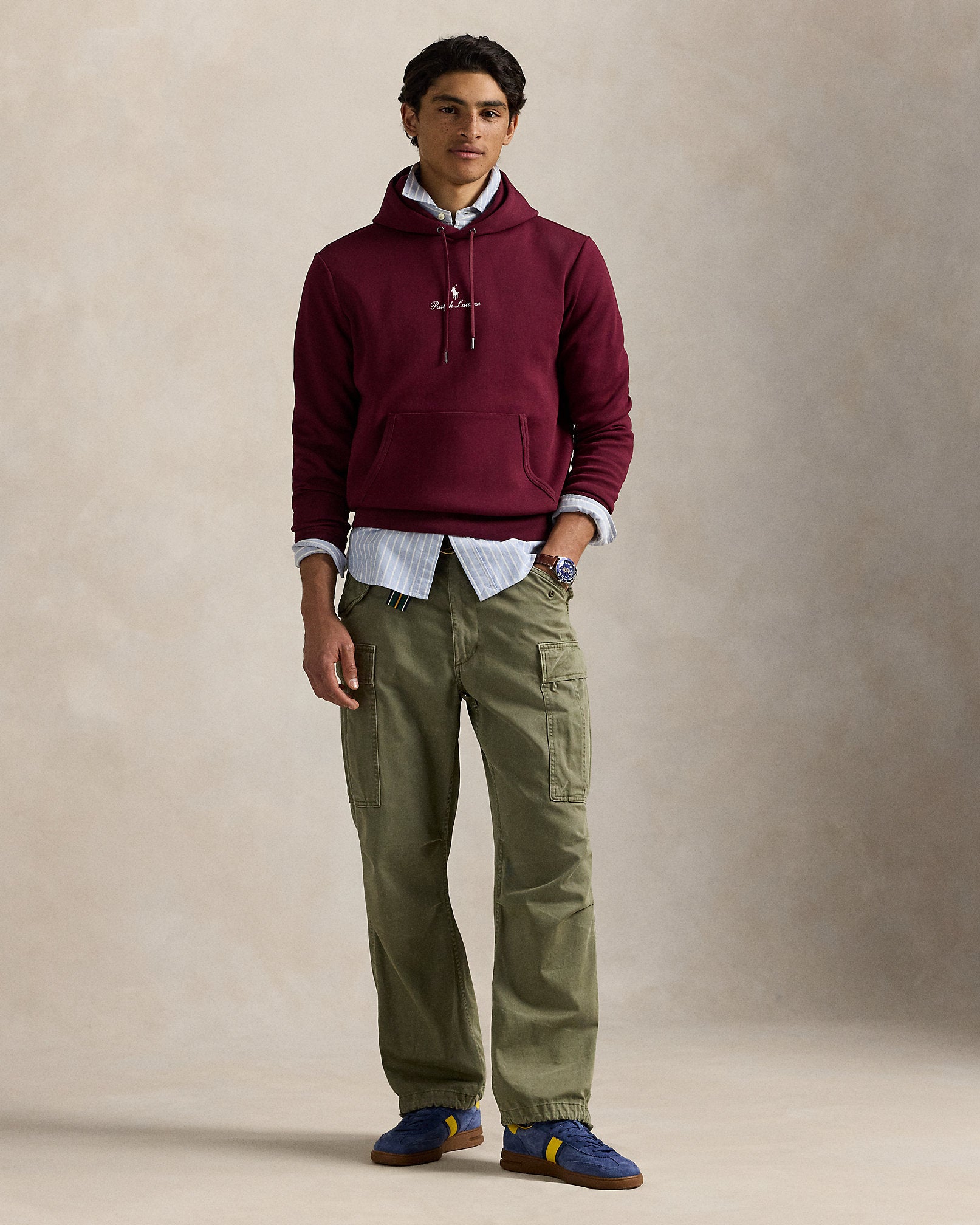 Ralph Lauren Logo DoubleKnit Hoodie