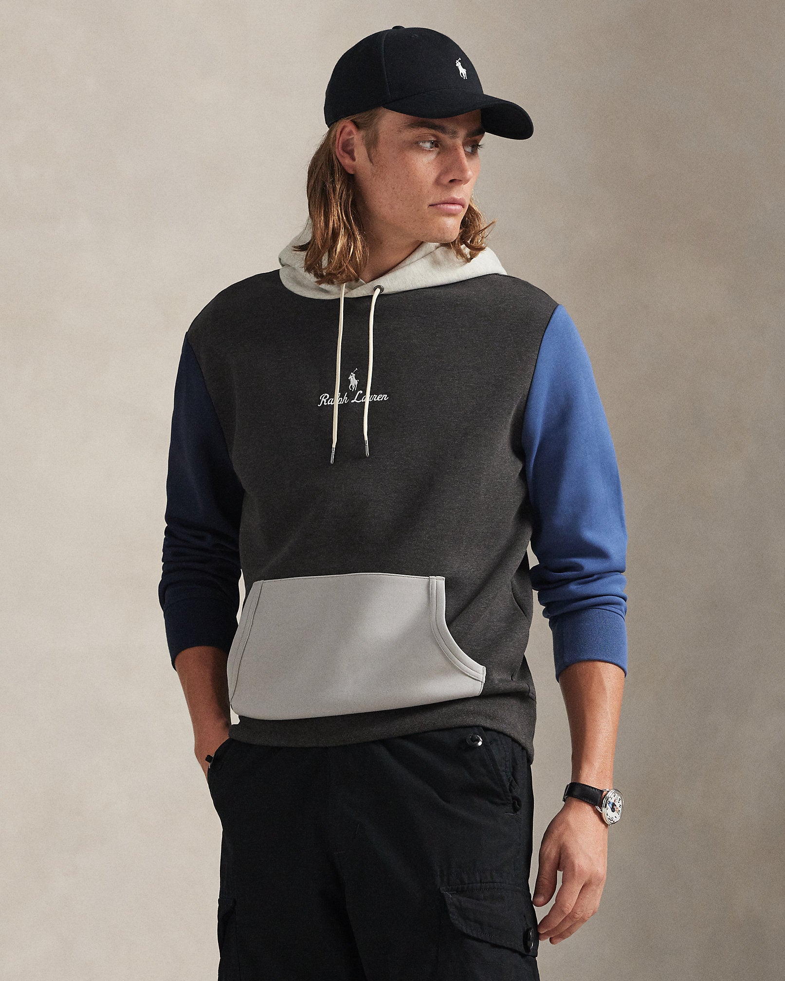 Ralph Lauren Logo DoubleKnit Hoodie