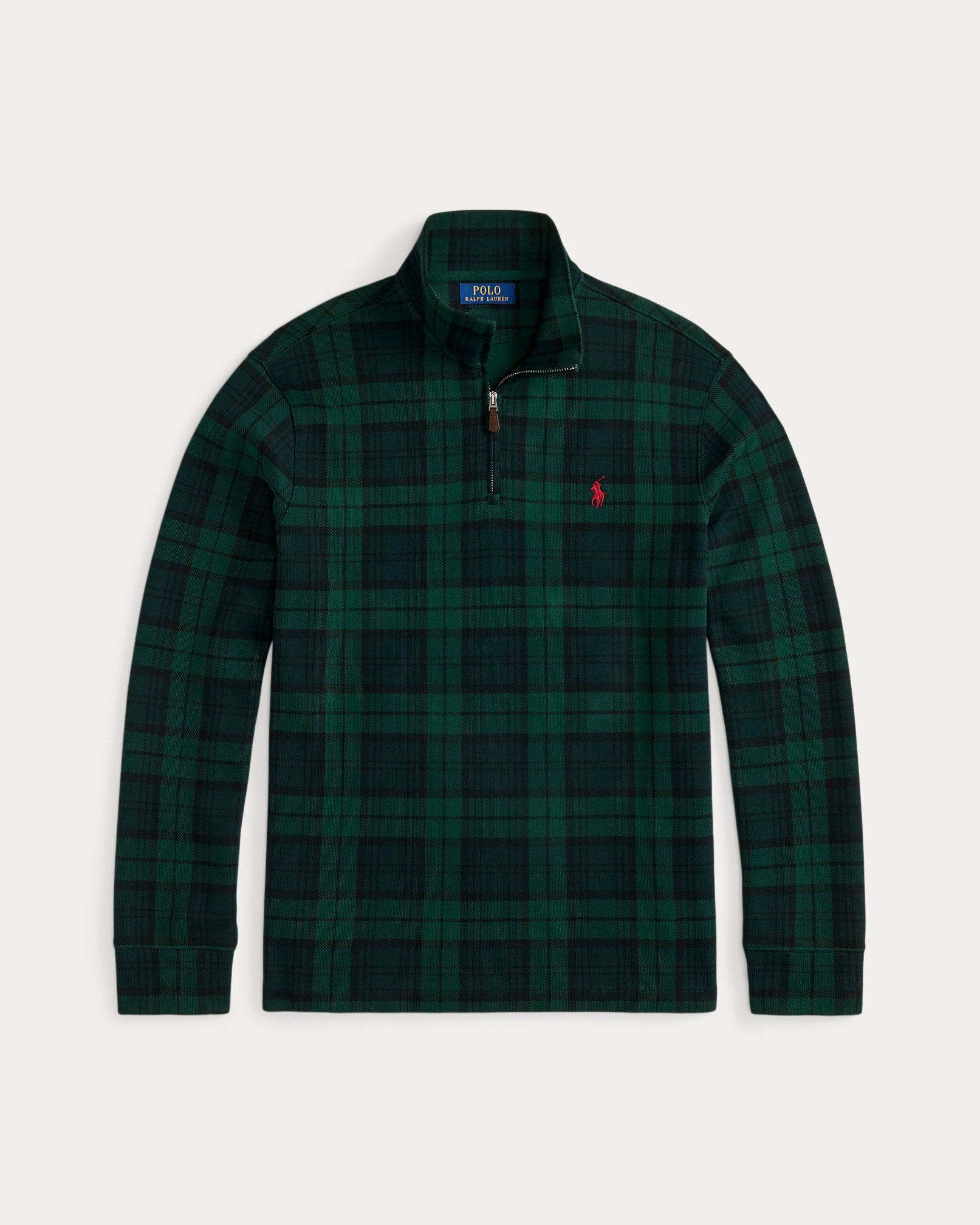 Ralph Lauren Plaid EstateRib QuarterZip Pullover