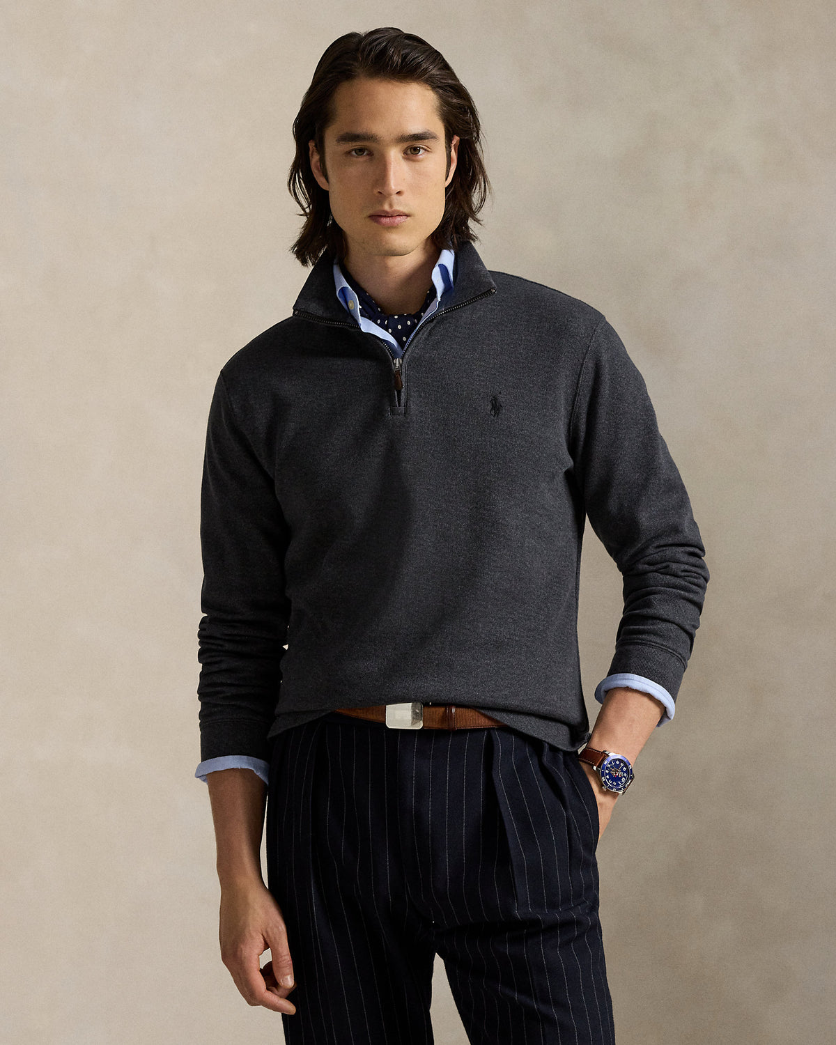Ralph Lauren EstateRib QuarterZip Pullover