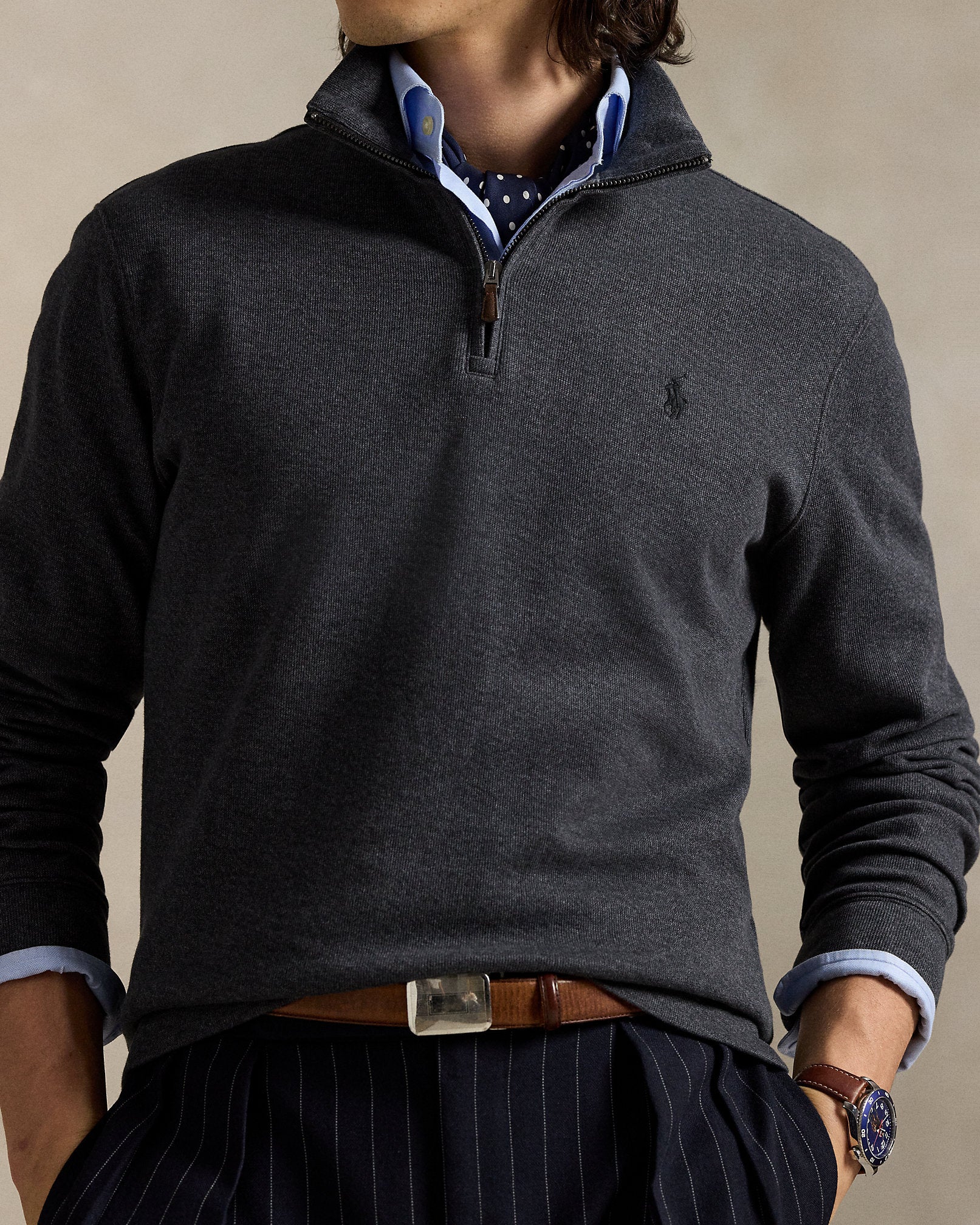 Ralph Lauren EstateRib QuarterZip Pullover