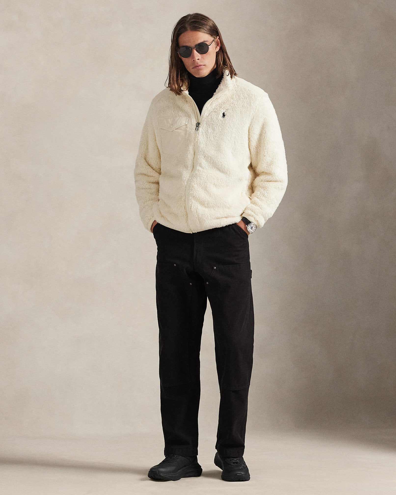 Ralph Lauren Curly Pile Fleece Jacket
