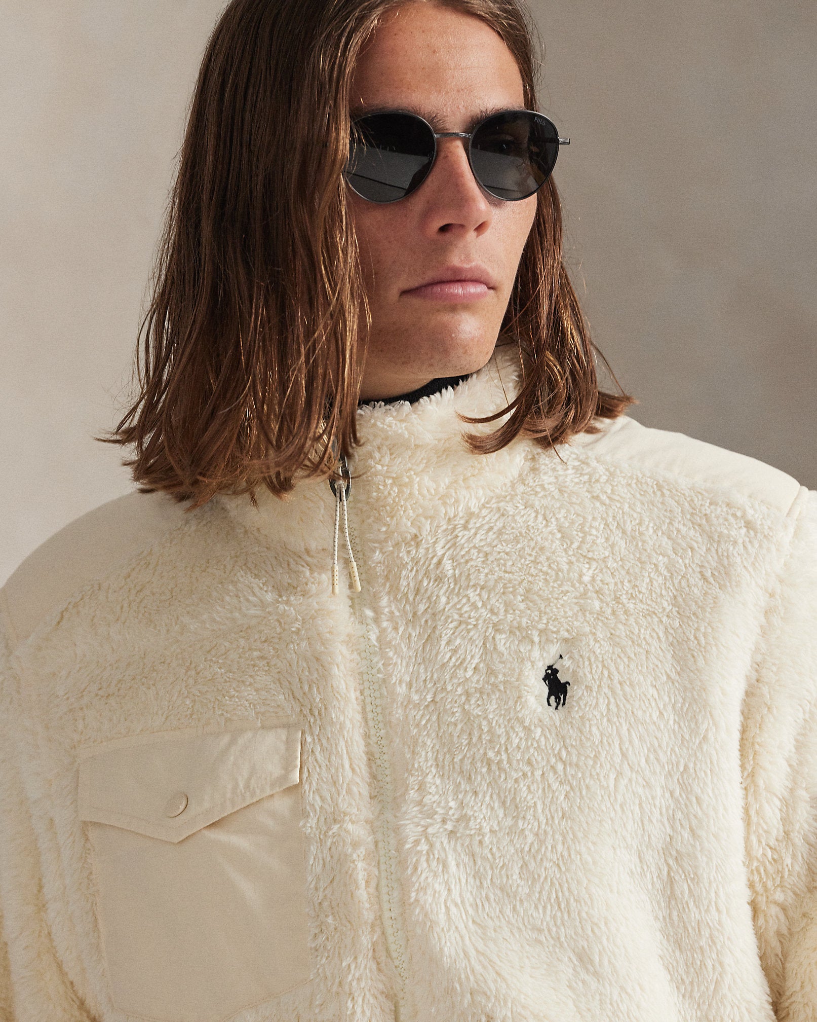 Ralph Lauren Curly Pile Fleece Jacket