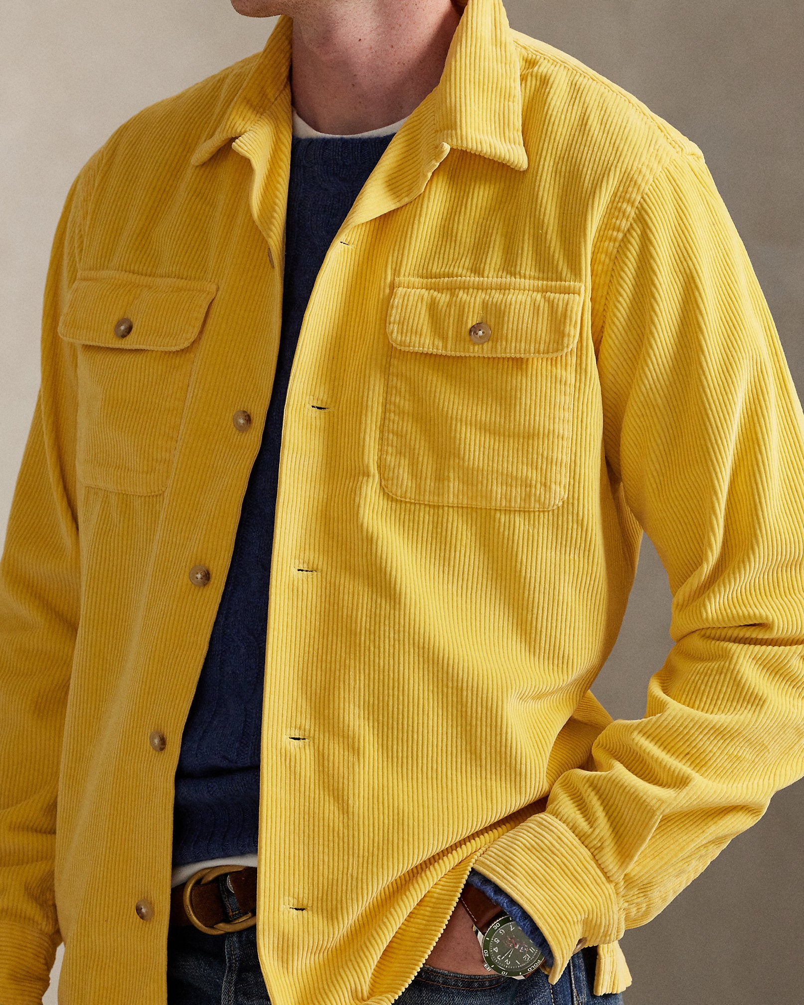 Ralph Lauren Classic Fit Corduroy Camp Shirt