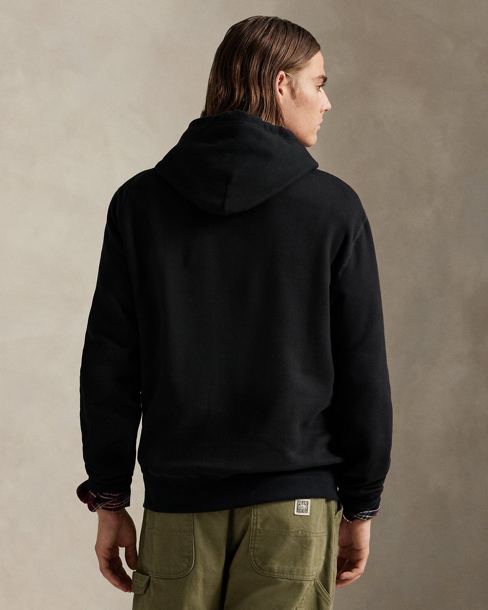 Ralph Lauren The RL Fleece PlaidLogo Hoodie