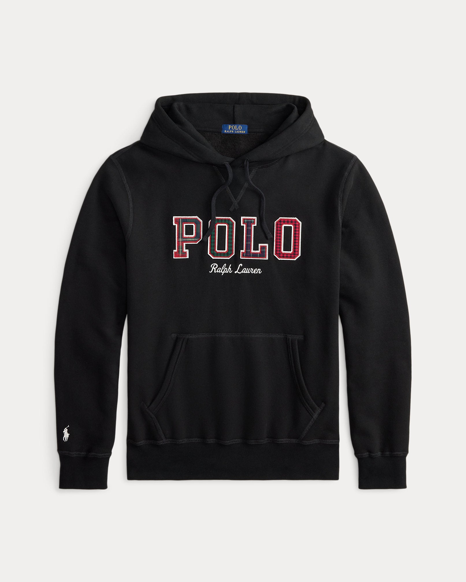 Ralph Lauren The RL Fleece PlaidLogo Hoodie
