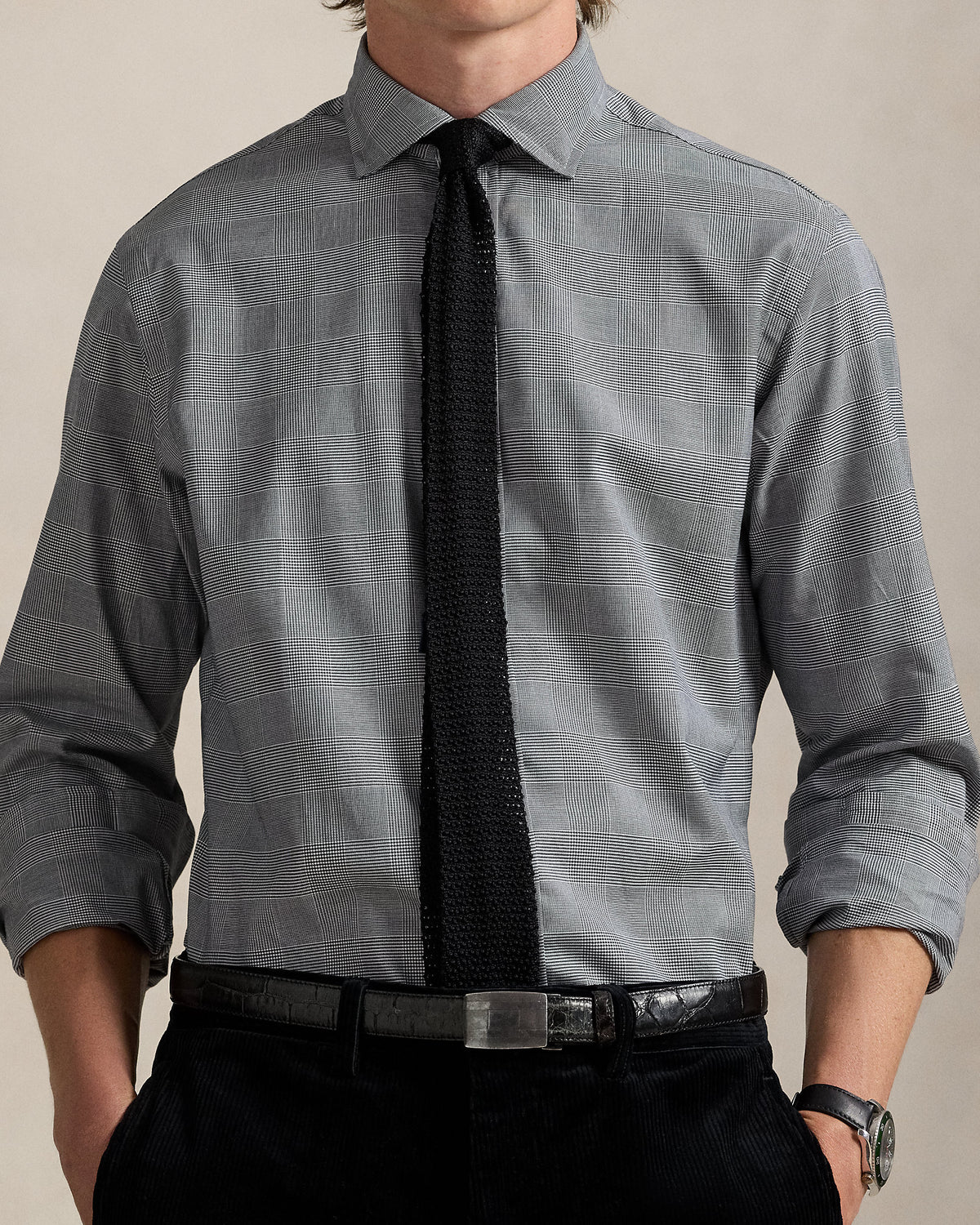 Ralph Lauren Classic Fit Glen Plaid Twill Shirt