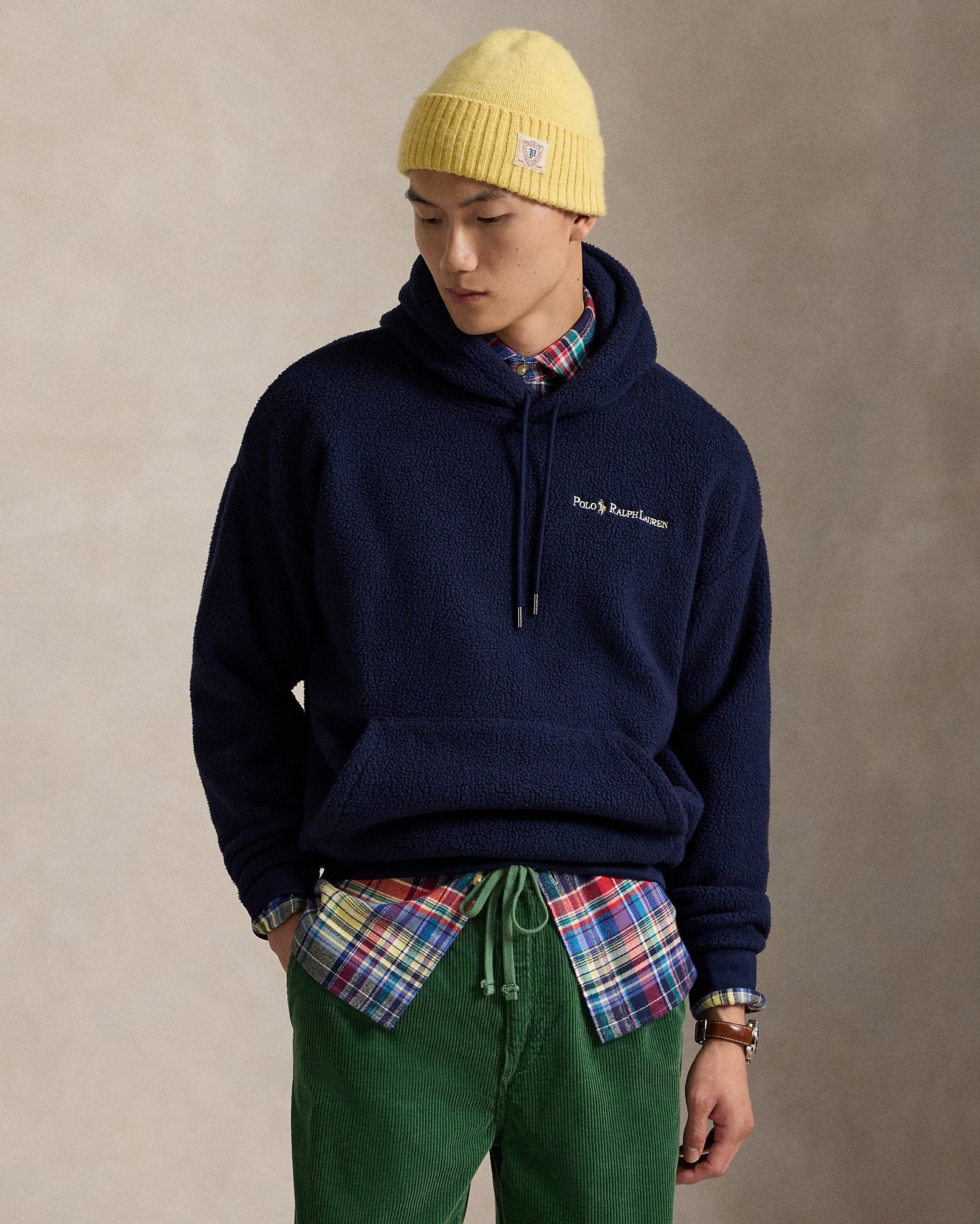 Ralph Lauren Relaxed Fit Logo Pile Fleece Hoodie