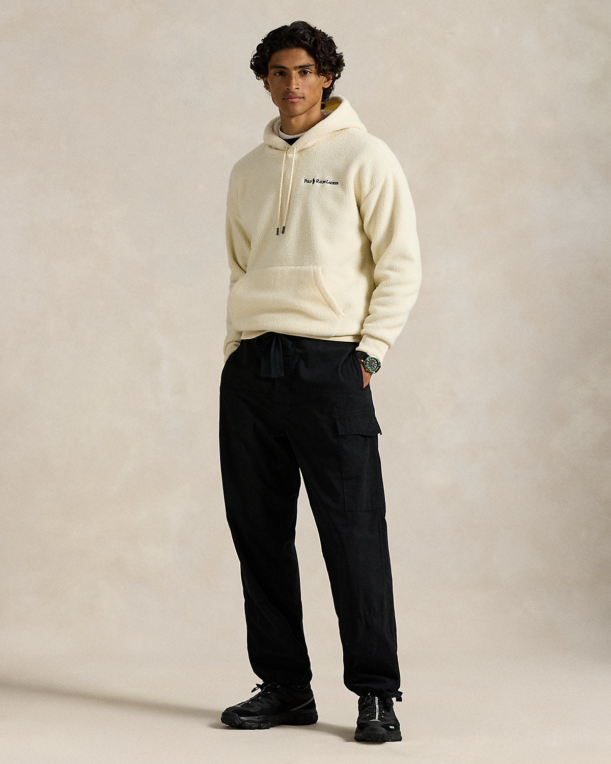 Ralph Lauren Relaxed Fit Logo Pile Fleece Hoodie