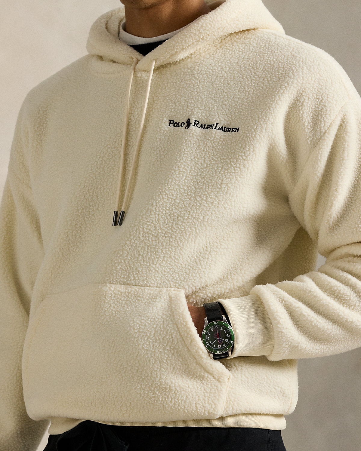 Ralph Lauren Relaxed Fit Logo Pile Fleece Hoodie