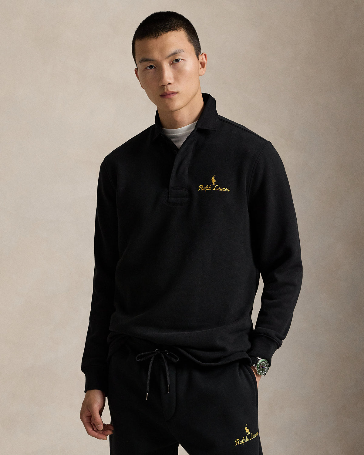 Ralph Lauren The RL Fleece Logo Rugby Shirt