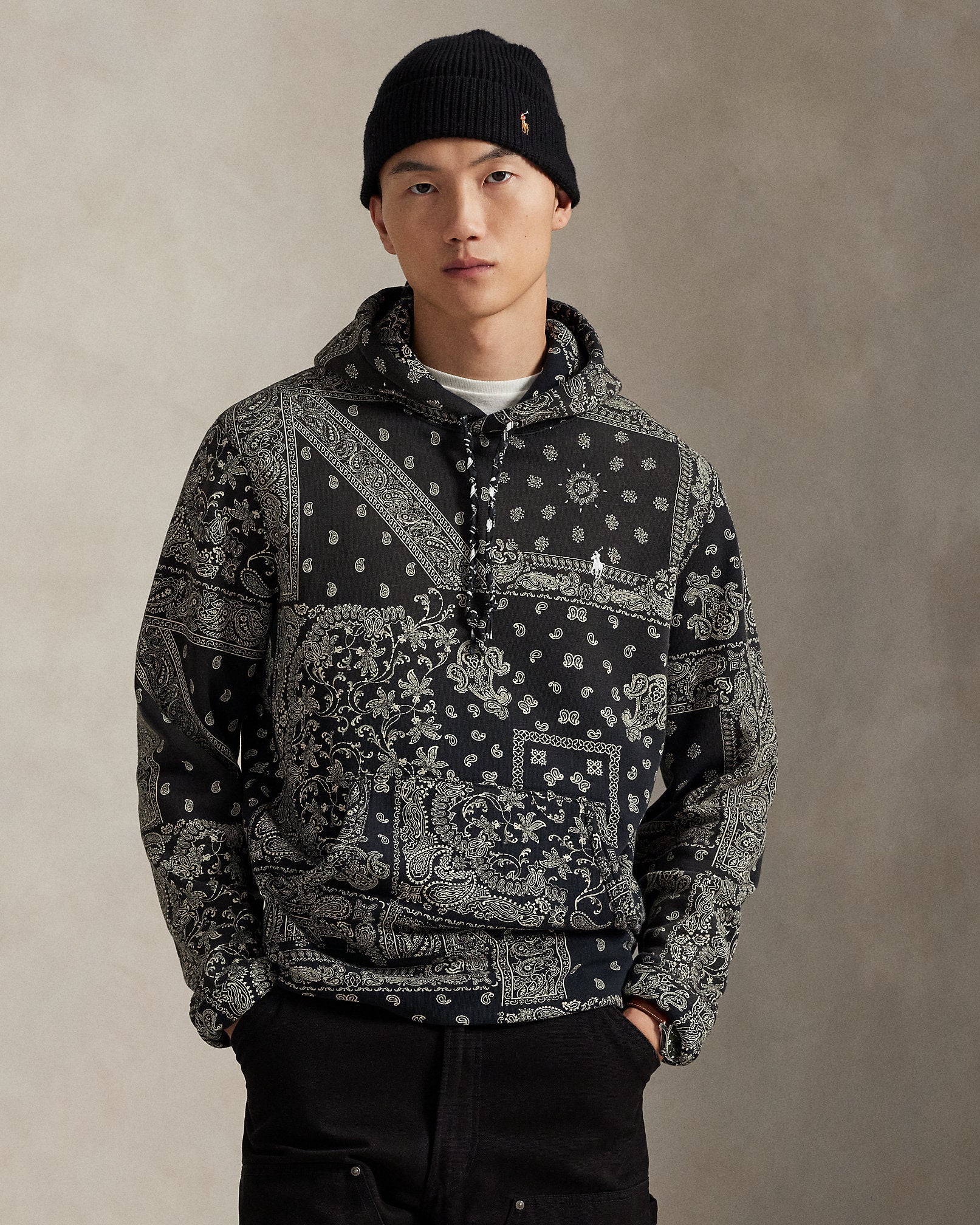 Ralph Lauren BandannaPrint Fleece Hoodie