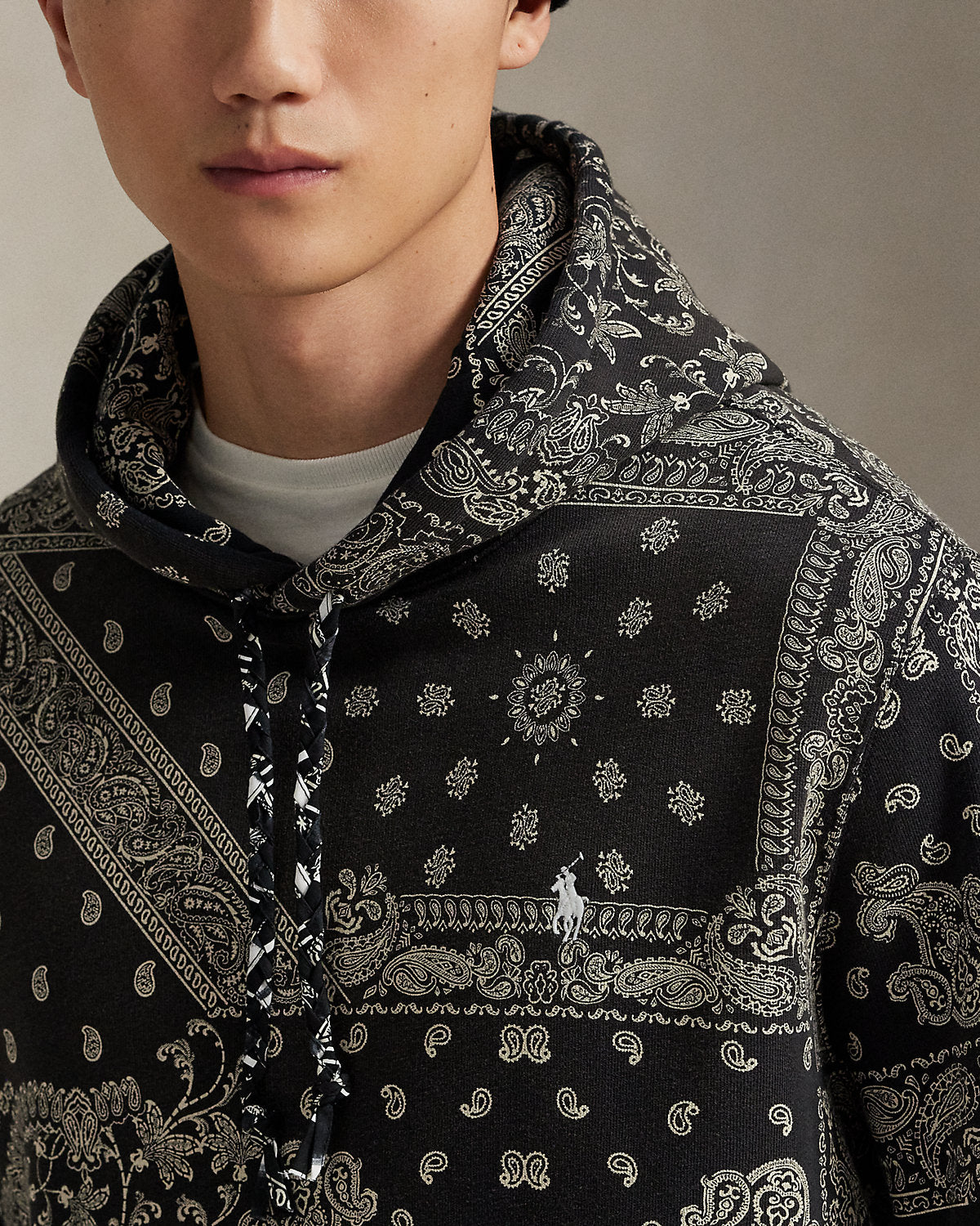 Ralph Lauren BandannaPrint Fleece Hoodie