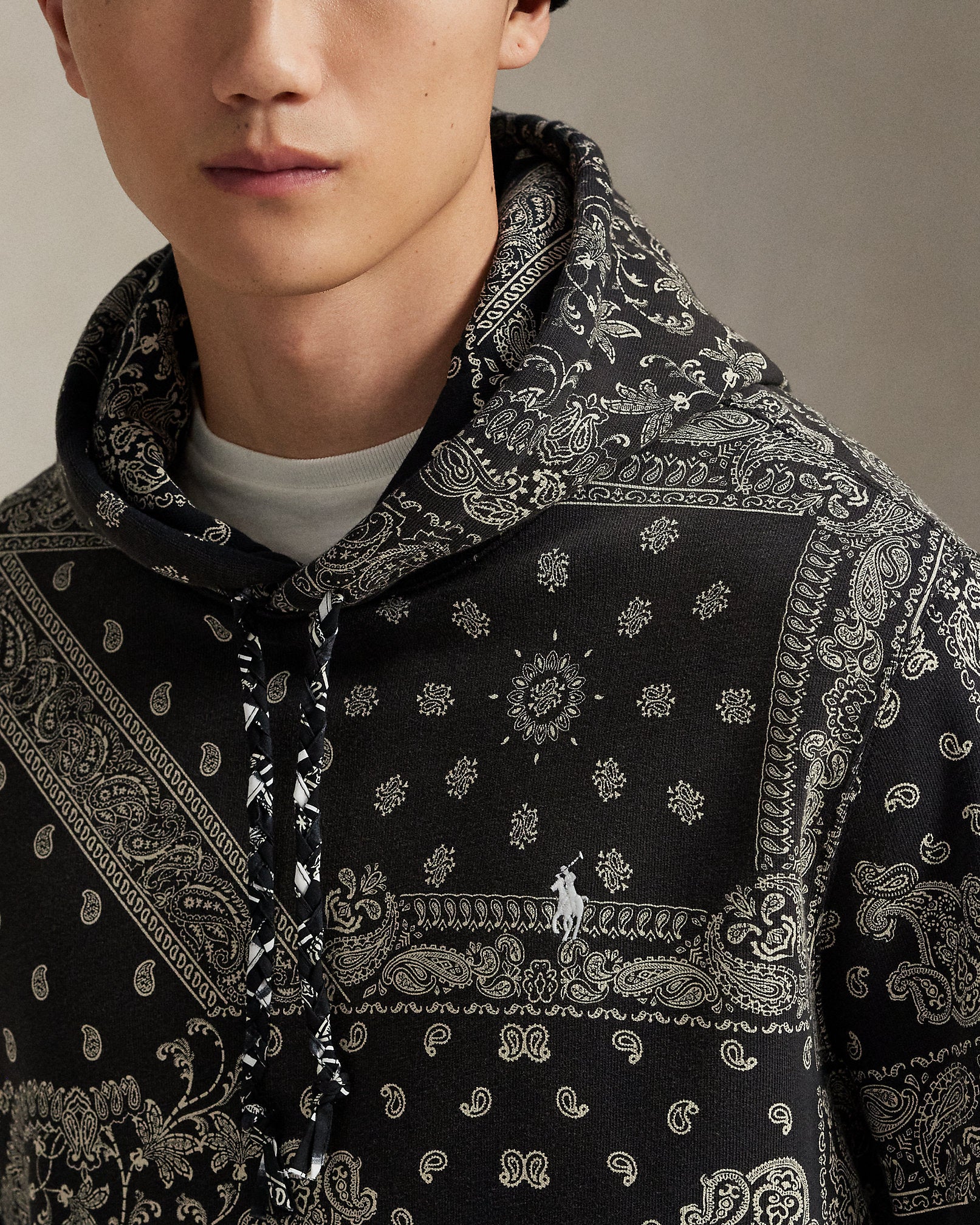 Ralph Lauren BandannaPrint Fleece Hoodie