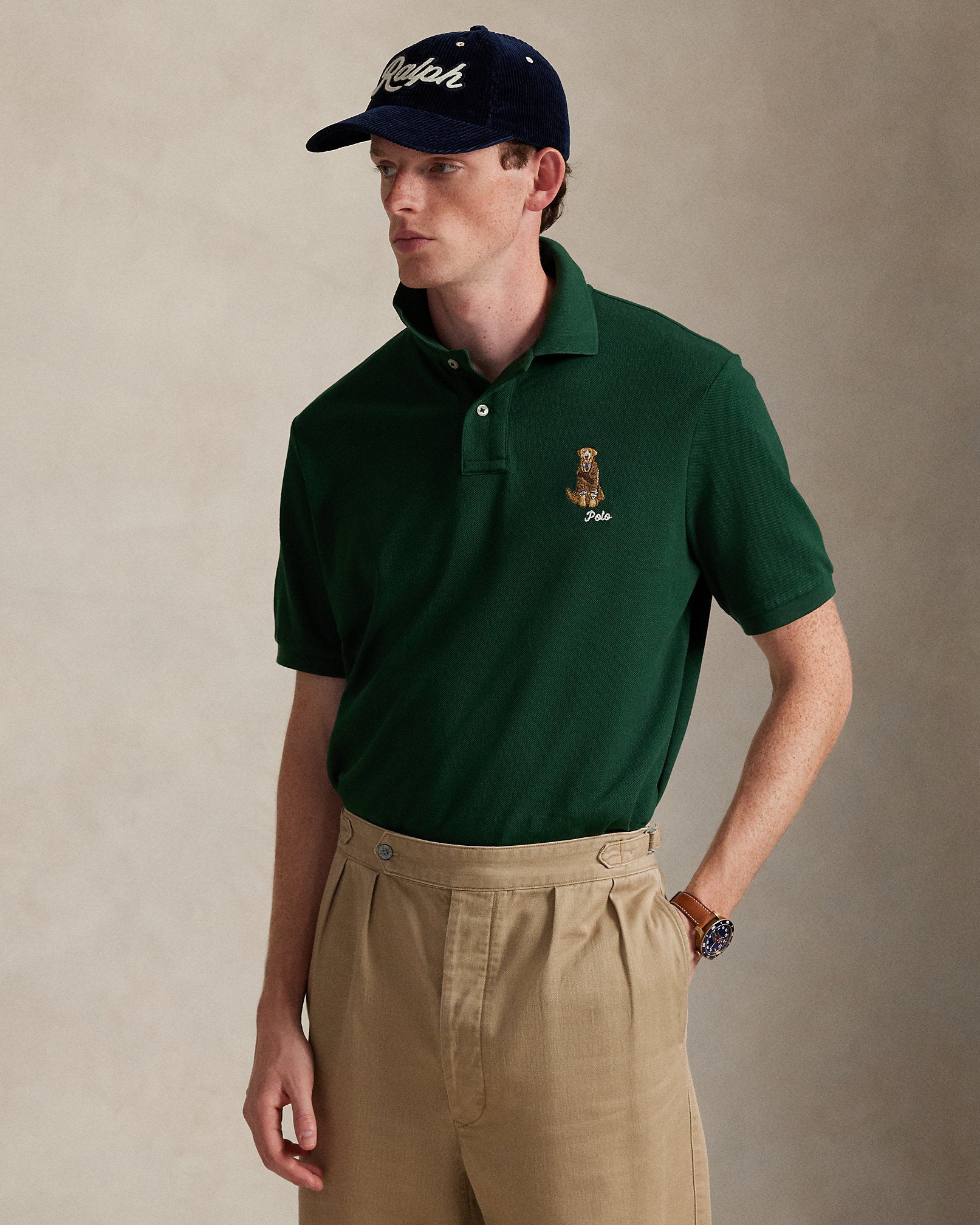 Ralph Lauren Classic Fit DogEmbroidered Polo Shirt