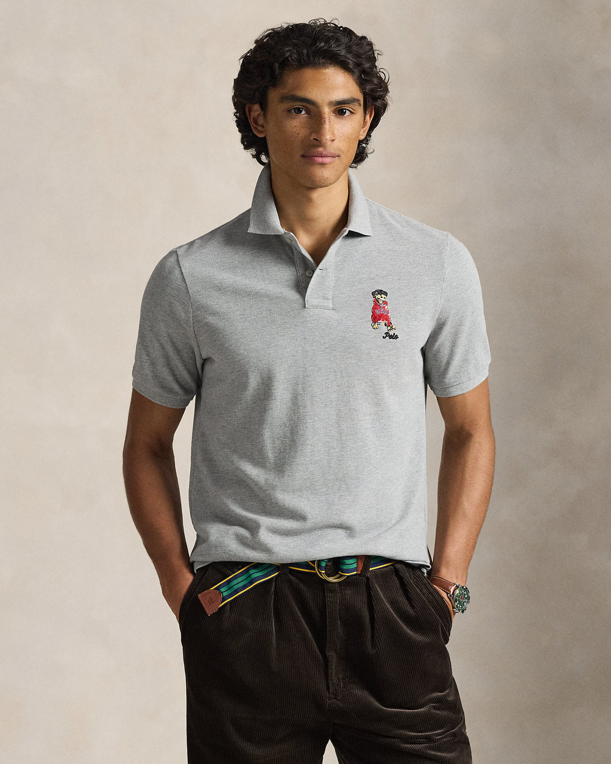 Ralph Lauren Classic Fit DogEmbroidered Polo Shirt
