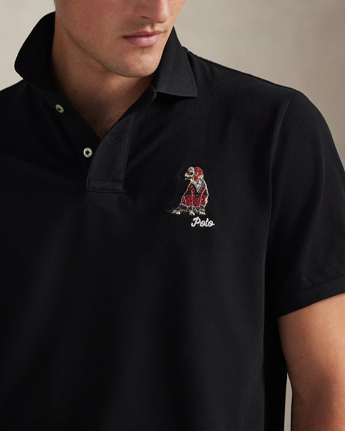 Ralph Lauren Classic Fit DogEmbroidered Polo Shirt