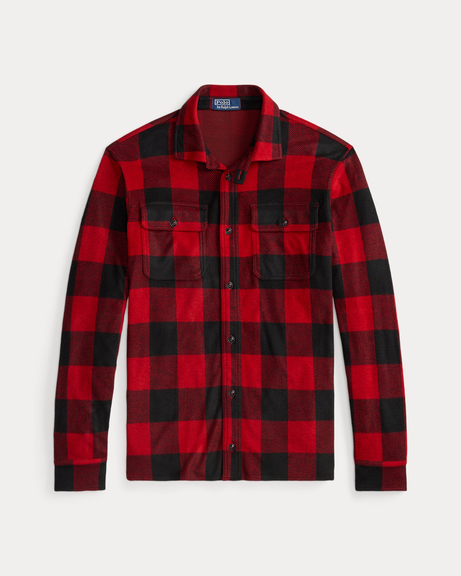 Ralph Lauren Plaid Knit Flannel Overshirt