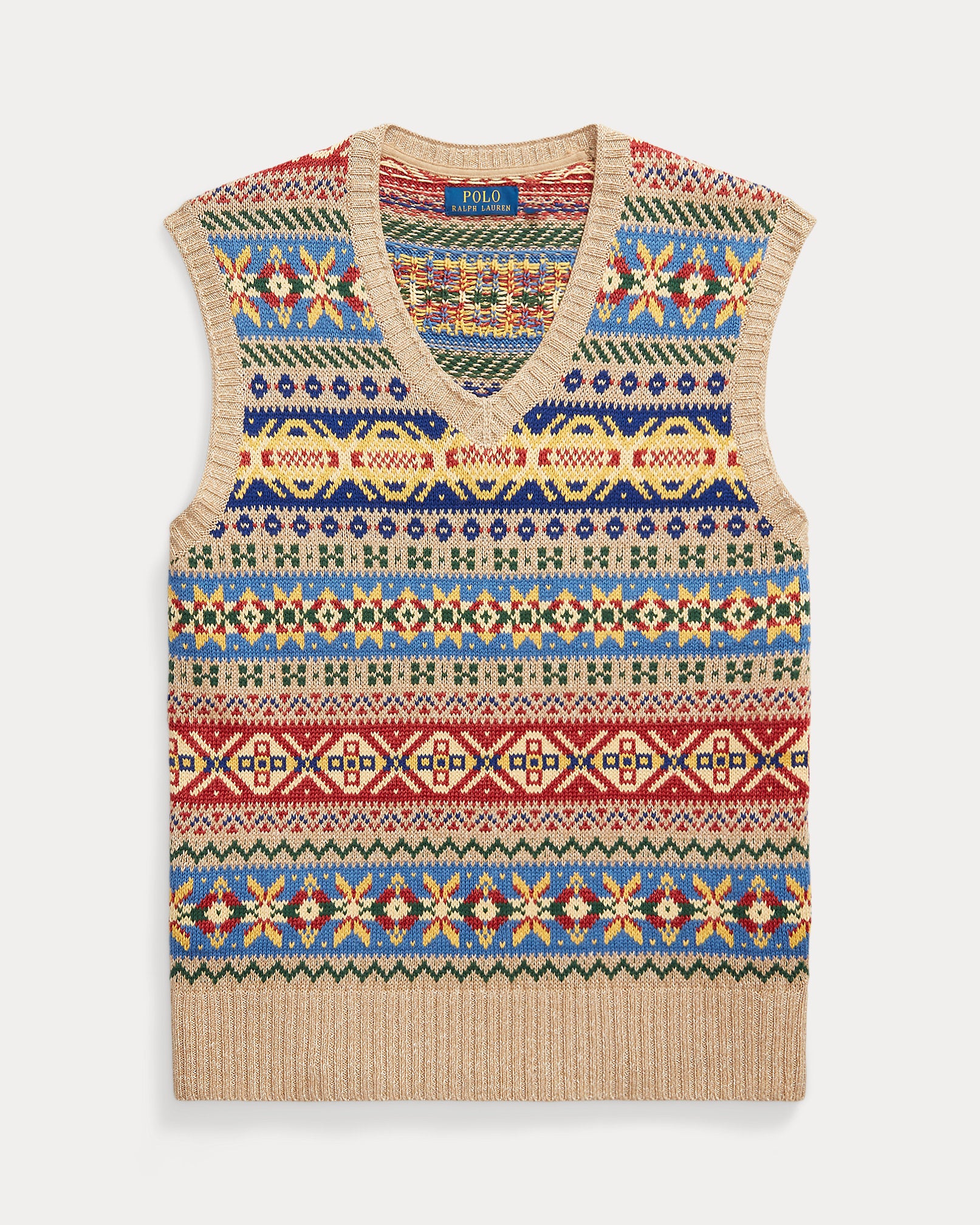Ralph Lauren Fair Isle CottonLinen Sweater Vest